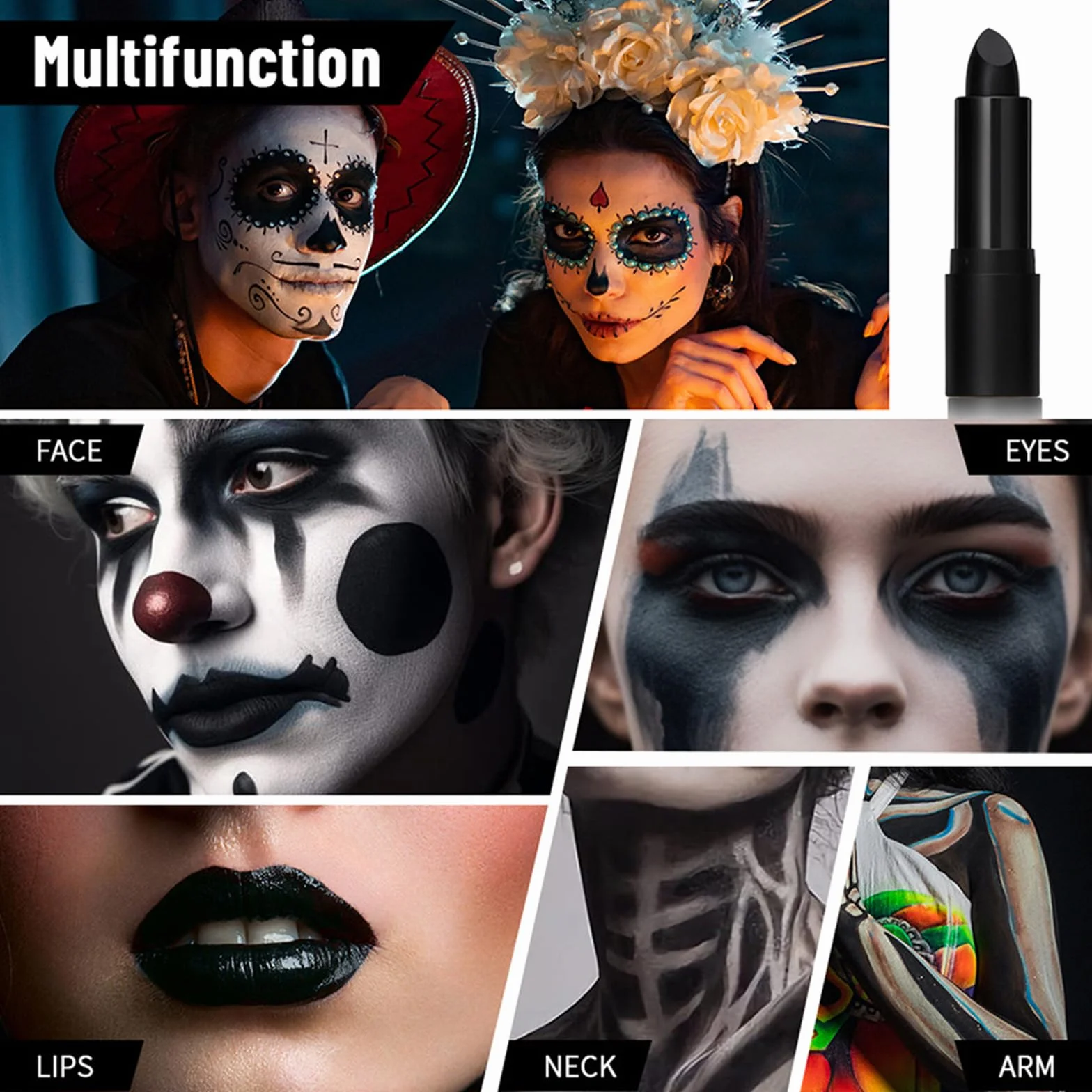Eye Black Stick Face Paint Stick per Occhi Neri Sport Cosplay Trucco