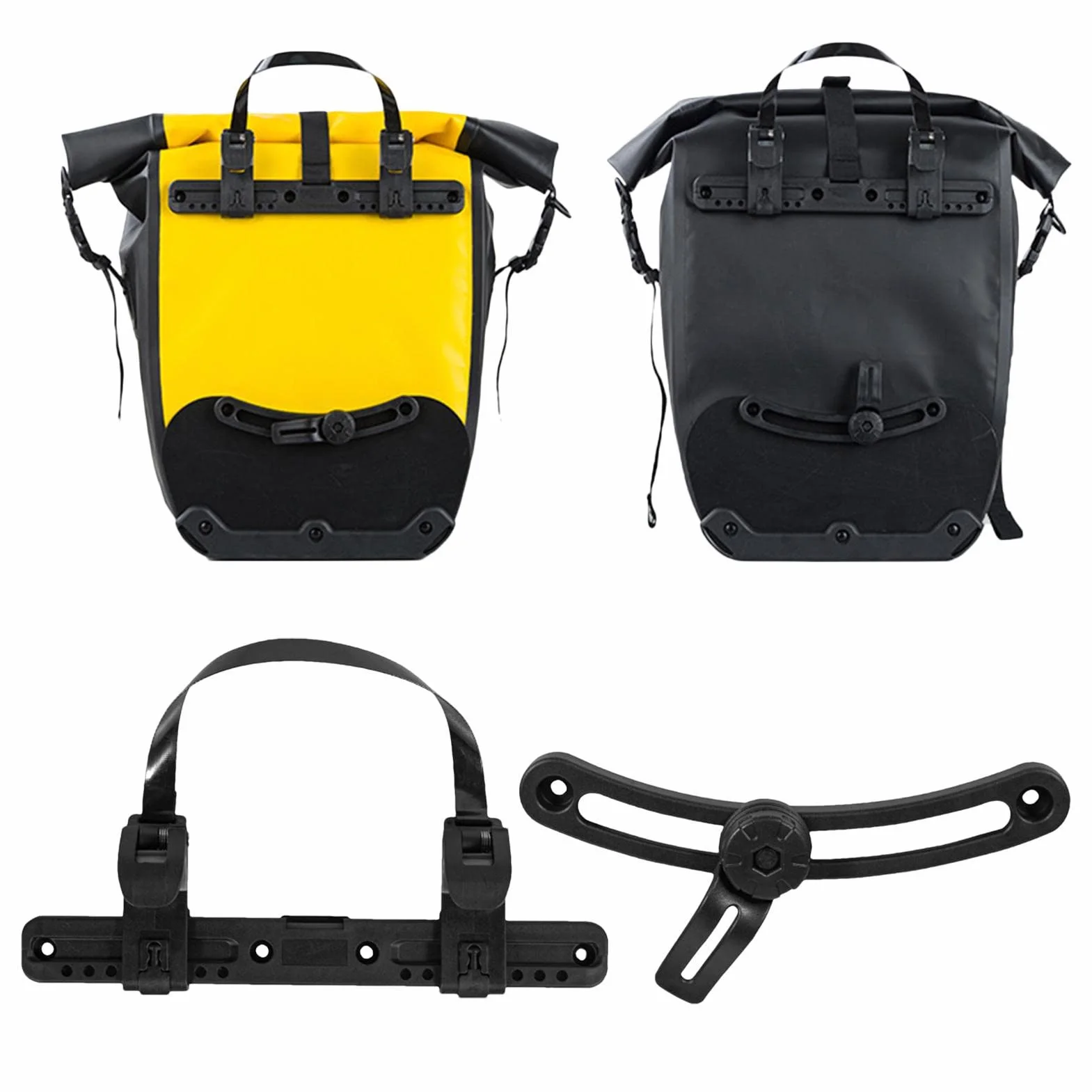 TAYSTE Borsa Laterale per Bicicletta, Clip per Fibbia 360 Gradi, Ricambio Resistente