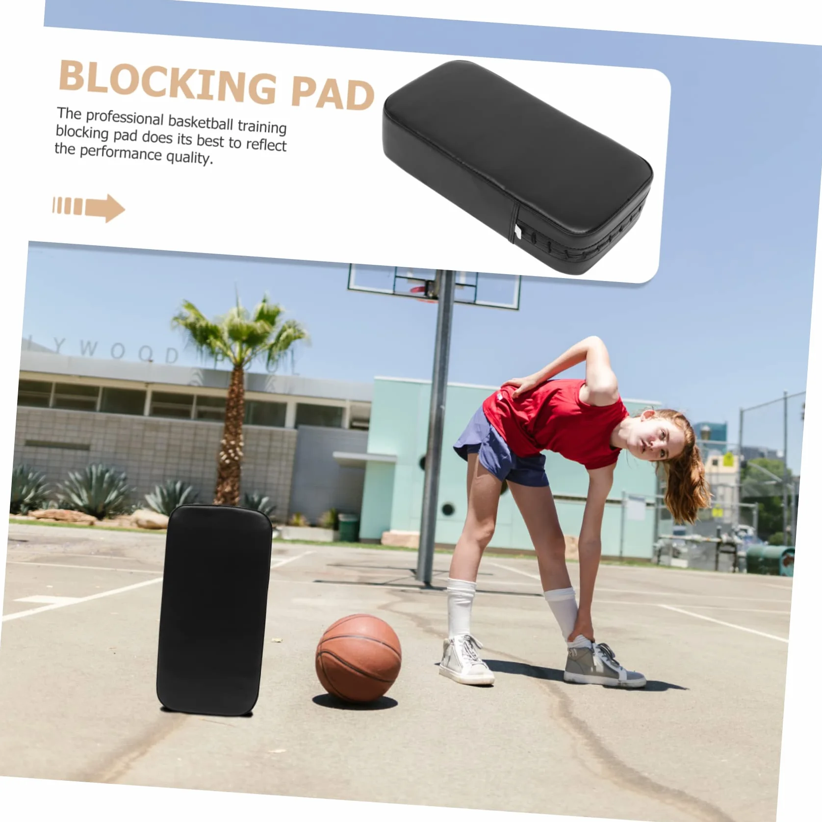 Tappetino Bloccante Sportivo Da Basket, Cuscinetto Di Bloccaggio Portatile Resistente All'usura, Supporto Per Allenamento Difensivo Ergonomico Per Migliorare Agilità e Protezione