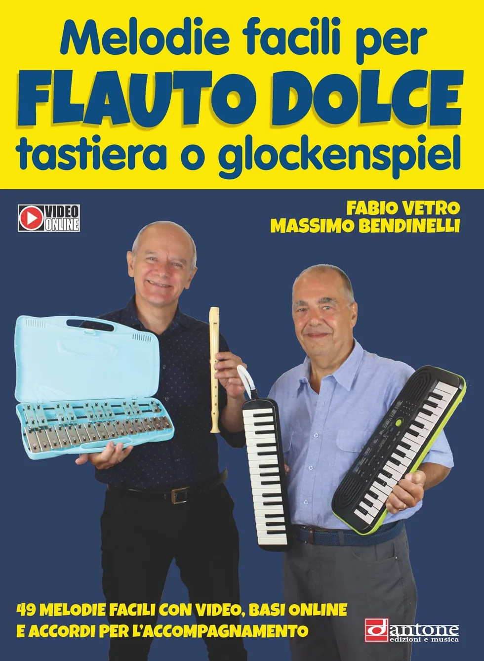 Melodie facili per flauto dolce tastiera o glockenspiel. Spartito. Con video online
