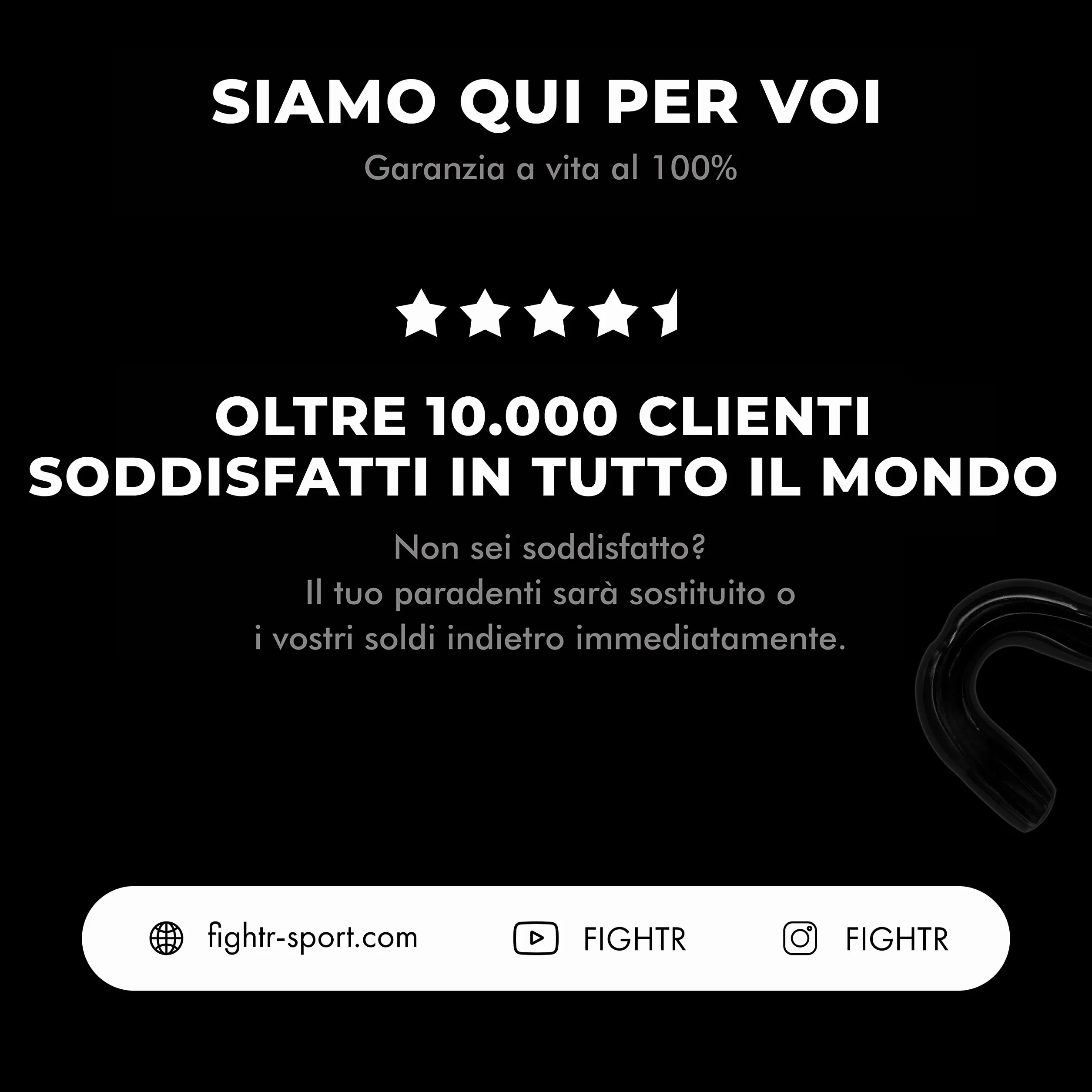 FIGHTR® paradenti sportivo regolabile per boxe MMA Muay Thai Hockey arti marziali con scatola igienica