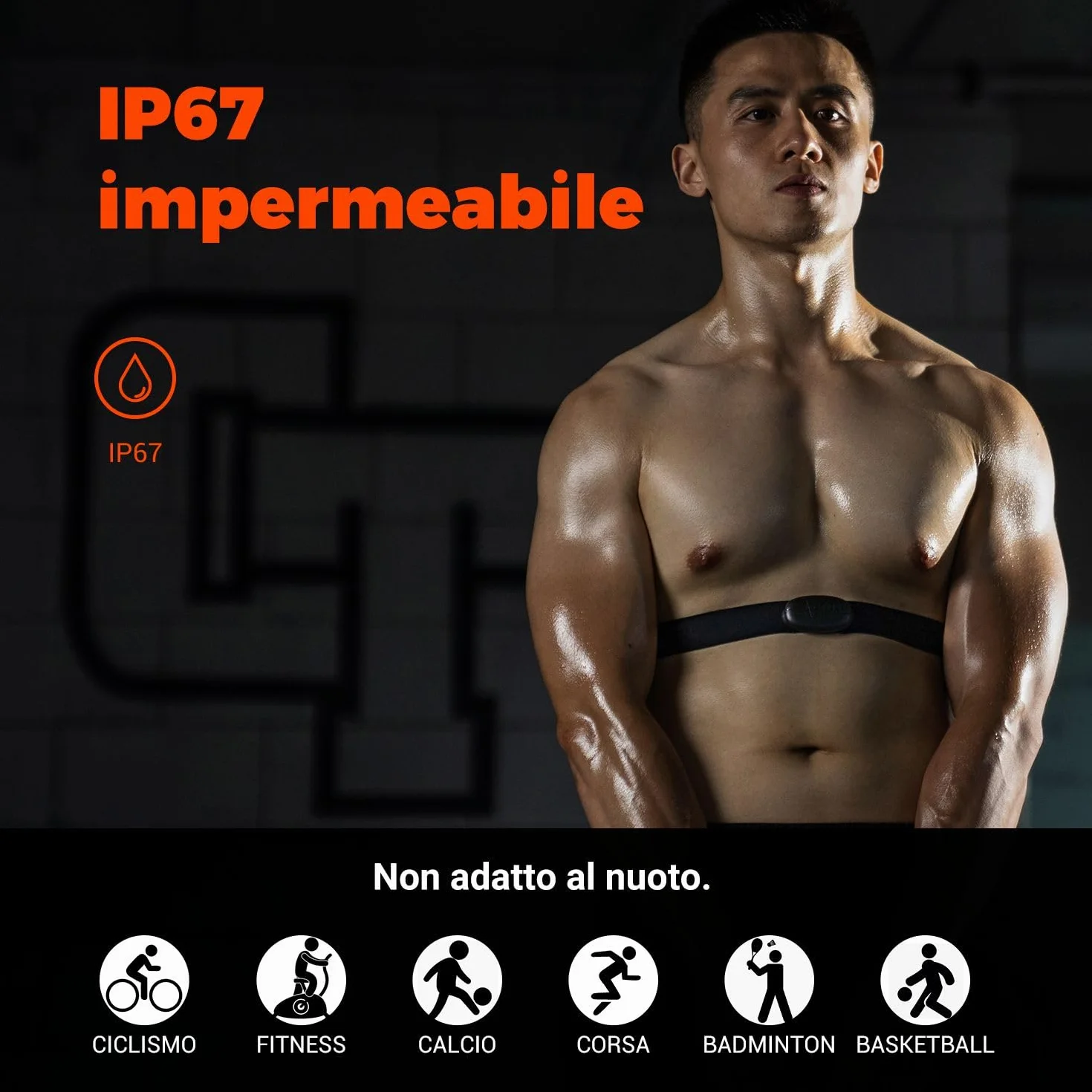 COOSPO H6 Pulsometro Fascia Toracica Cardio Bluetooth ANT+ HRM Corsa Ciclismo