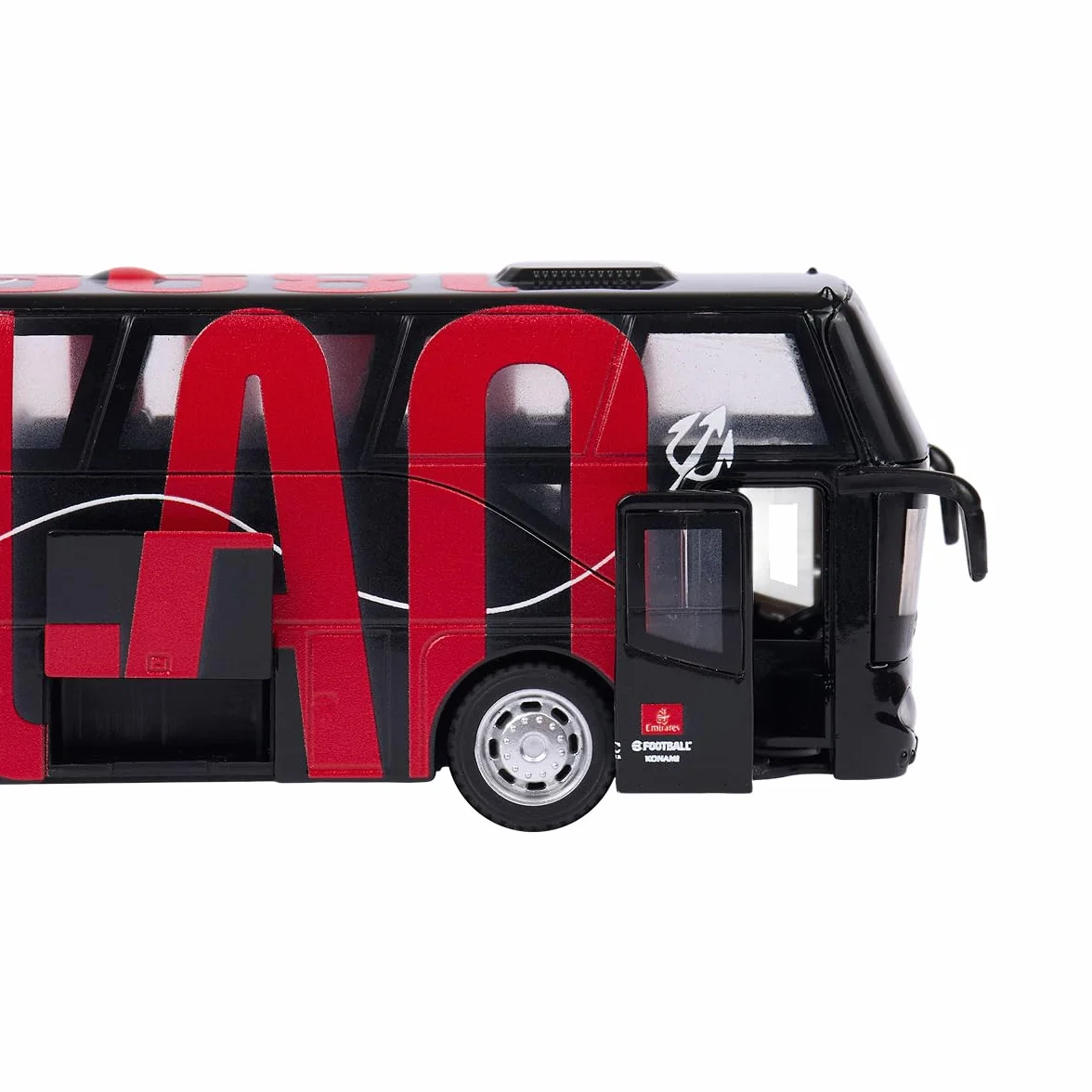 A.C. Milan - Mini Bus Milan, Prodotto Ufficiale, Nero-Rosso, 0