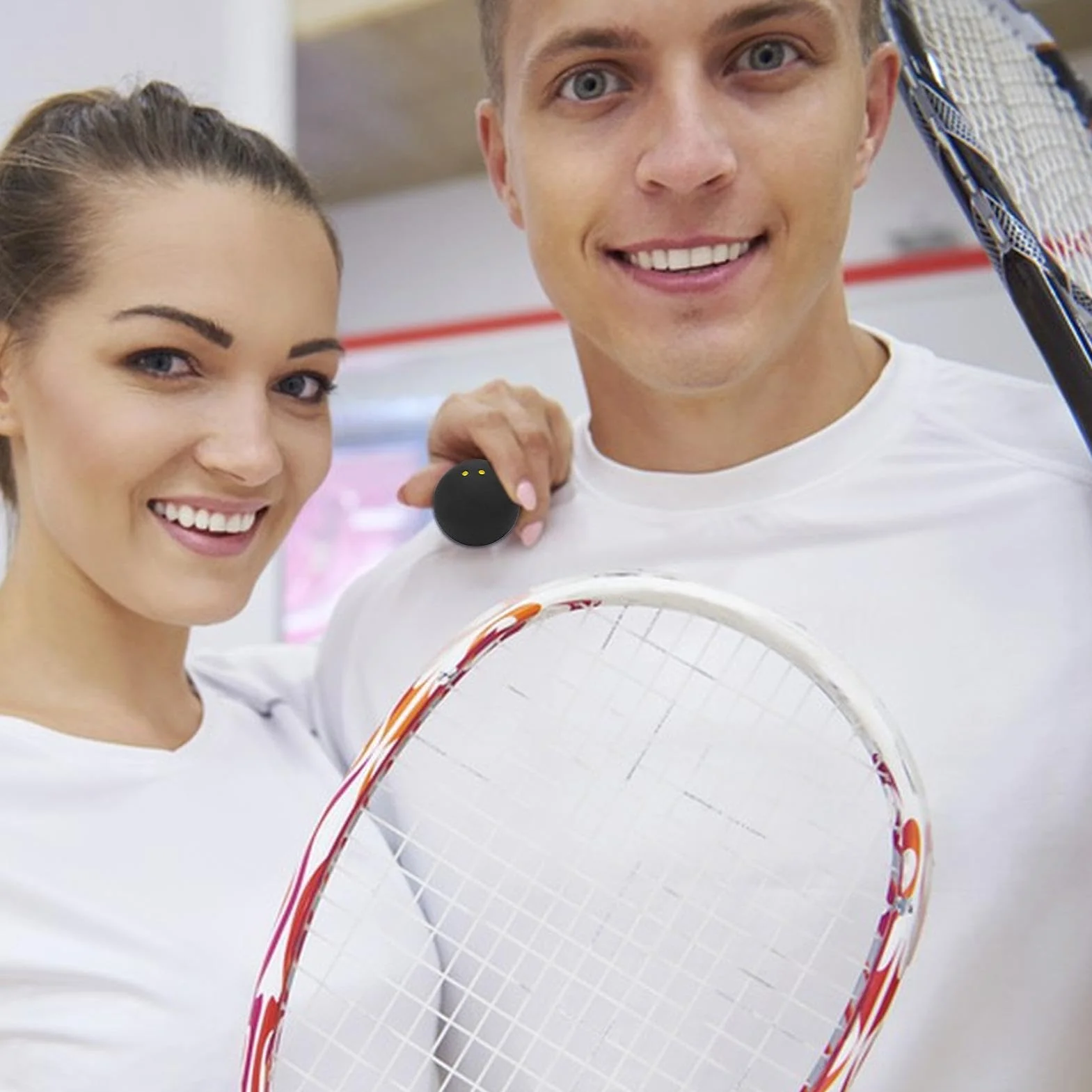 Double Yellow Dot Squash Balls 38mm Professional Racket Balls for Tournaments