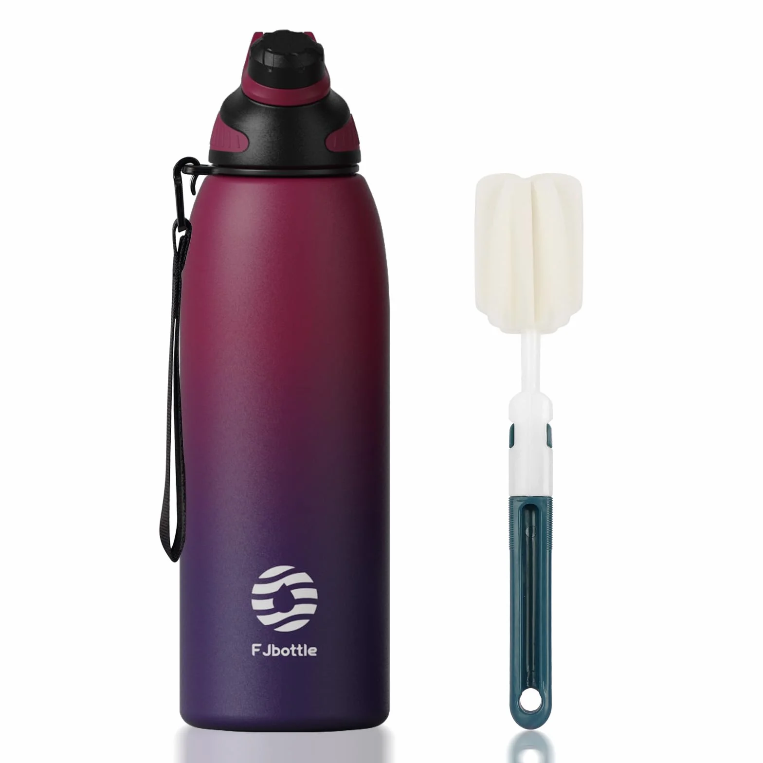 Fjbottle Borraccia Termica 1500ML, Bottiglia Termica per Bambini - Senza BPA, Acciaio Inox per Scuola Sport Palestra