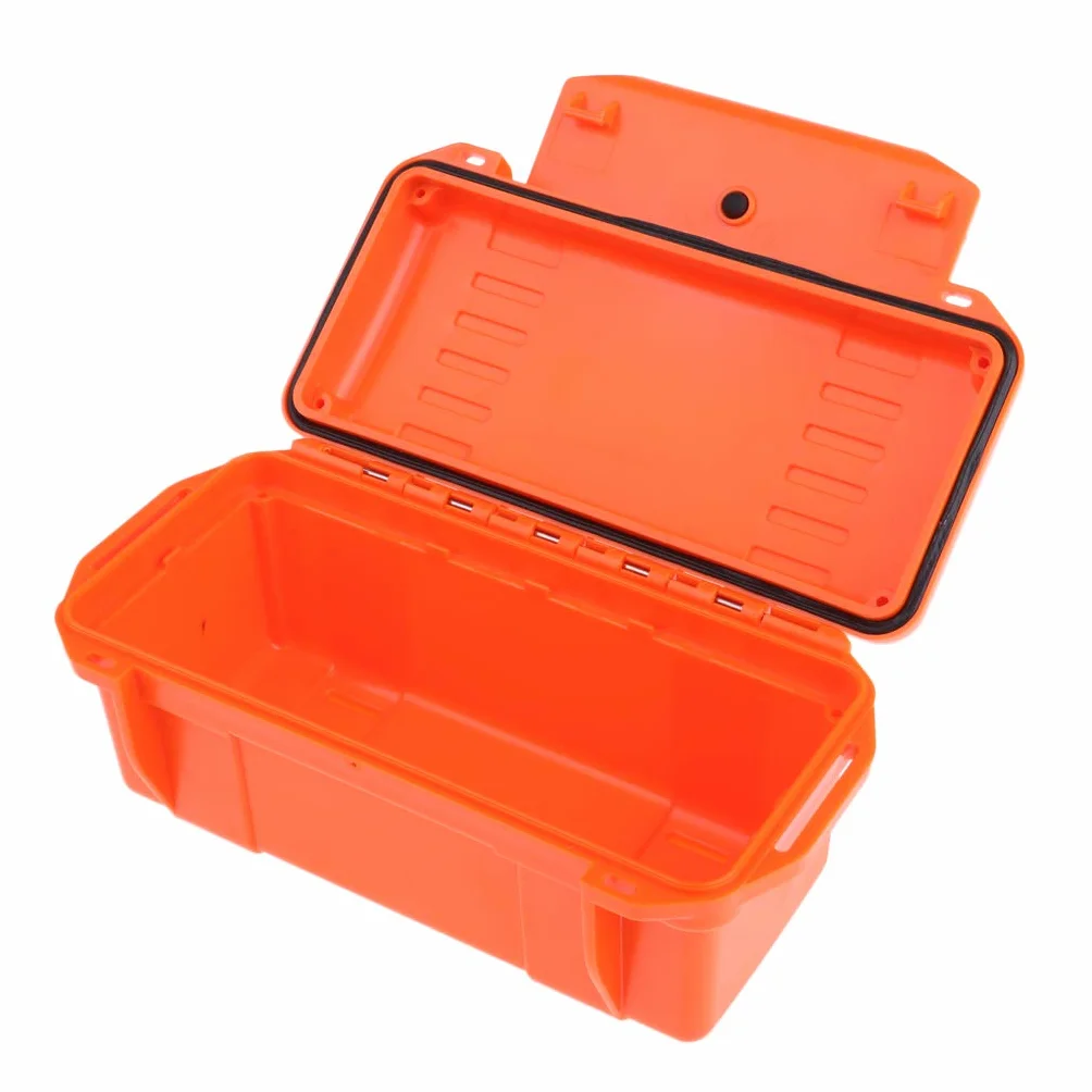 Baoblaze Outdoor Antiurto Impermeabile Scatola Sopravvivenza Plastica Contenitore Custodia Attrezzo Arancia