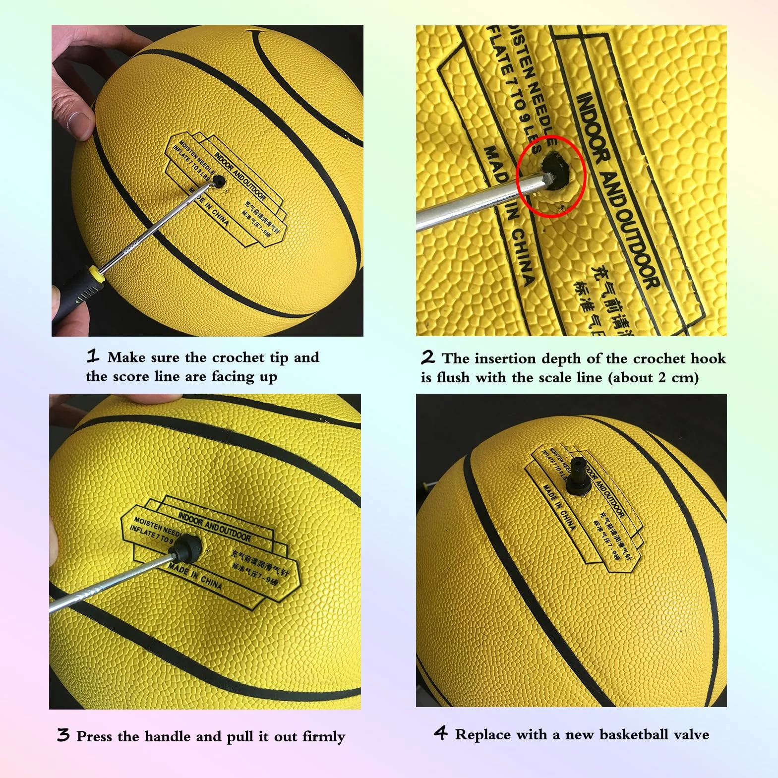 MINDCOLLISION Kit valvola di gonfiaggio Sport Ball (3 specifiche 10 valvole di Ricambio) per Basket, Calcio, pallavolo e Calcio