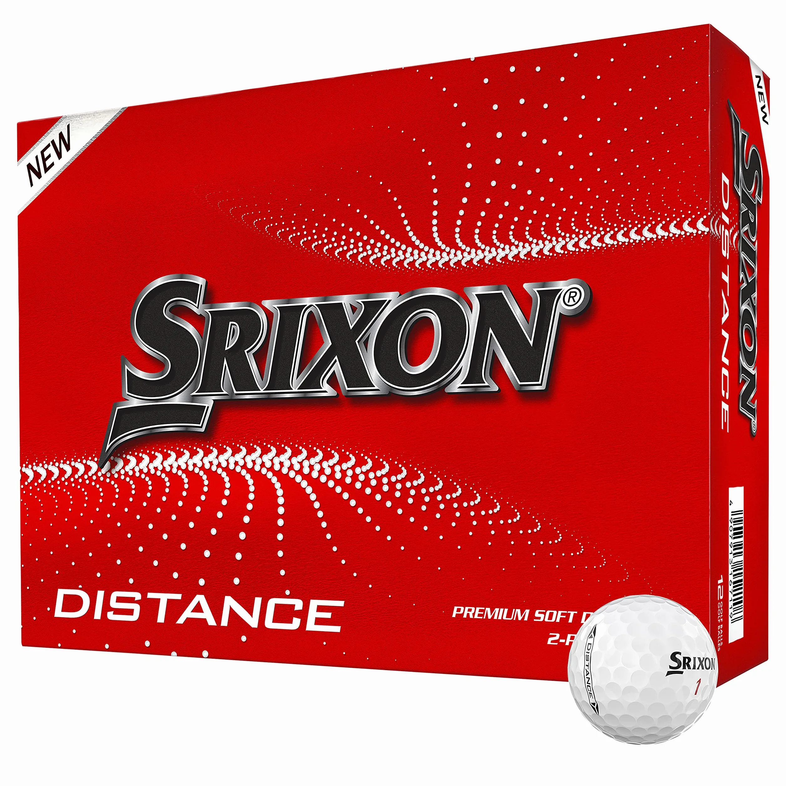 Srixon Distance 10 Dozzina Palline da Golf Alta Velocità Resistente