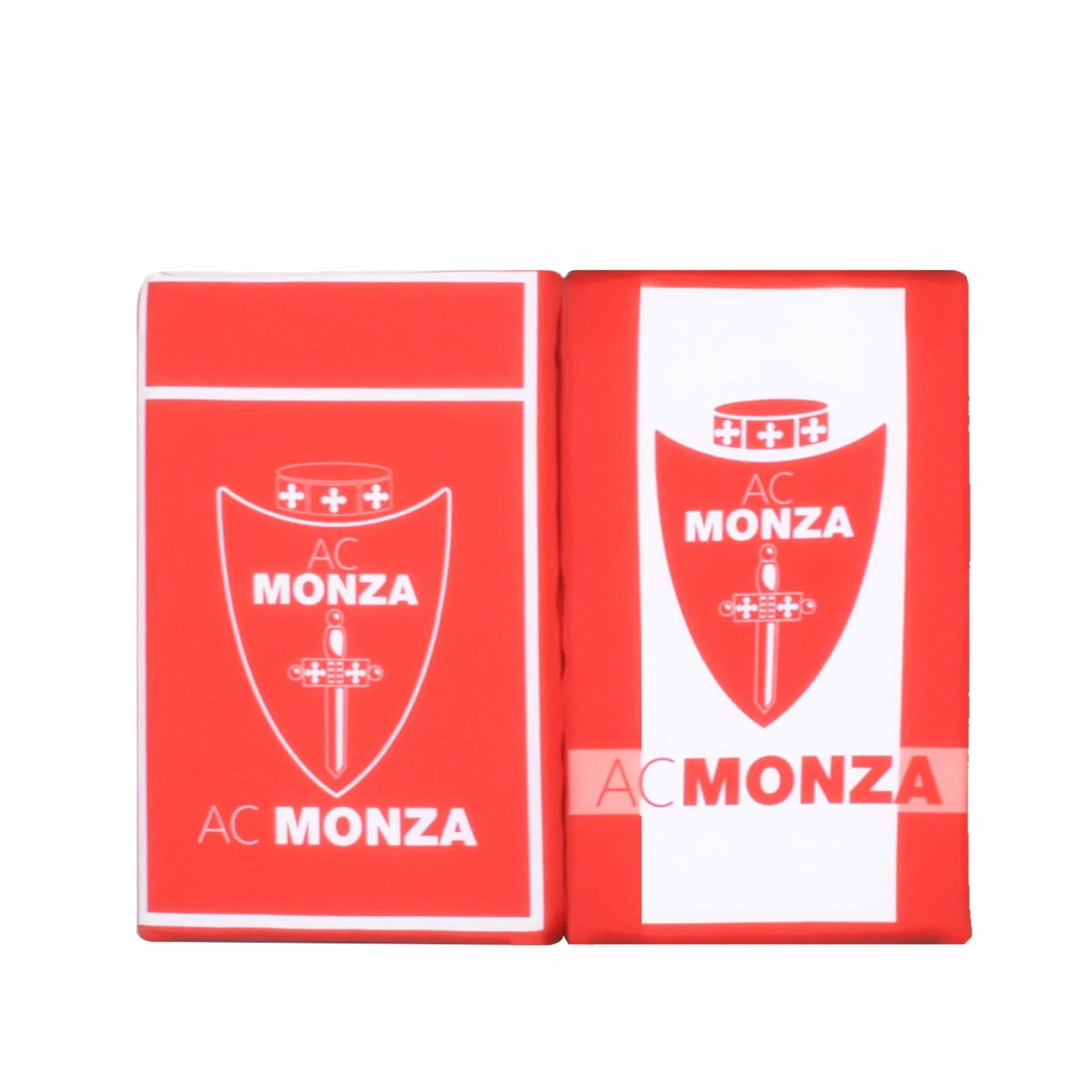 Cuscino a Libro da Stadio AC Monza Rosso Bianco Unisex Adulto Taglia Unica