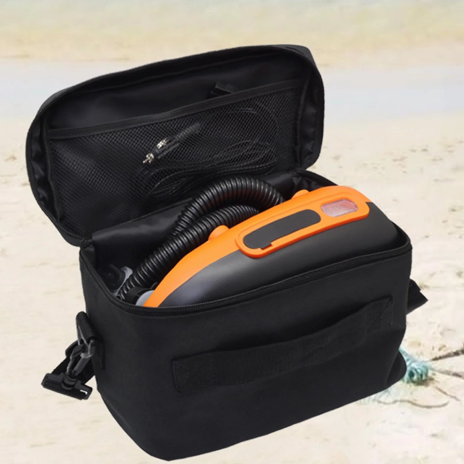 Borsa per pompa elettrica a tracolla, sacca per pompa a paddle, borsa di trasporto regolabile portatile