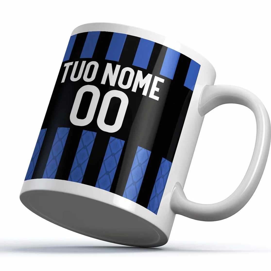 Idea Arredo Casa Tazza Sport Ceramica Interista Personalizzata Nome Numero