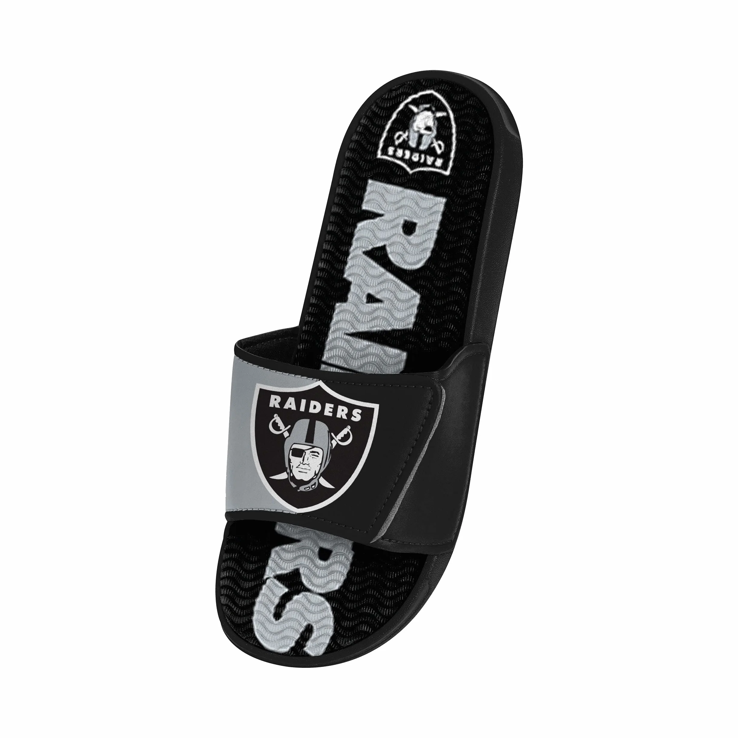 FOCO Sport Doccia Gel Slide Flip Flop Sandali, Uomo New Orleans Saints NFL Mens Wordmark Gel Slides - S, Uomo, FFSSNFCBBLGGEL, MONDIALE, 7-8