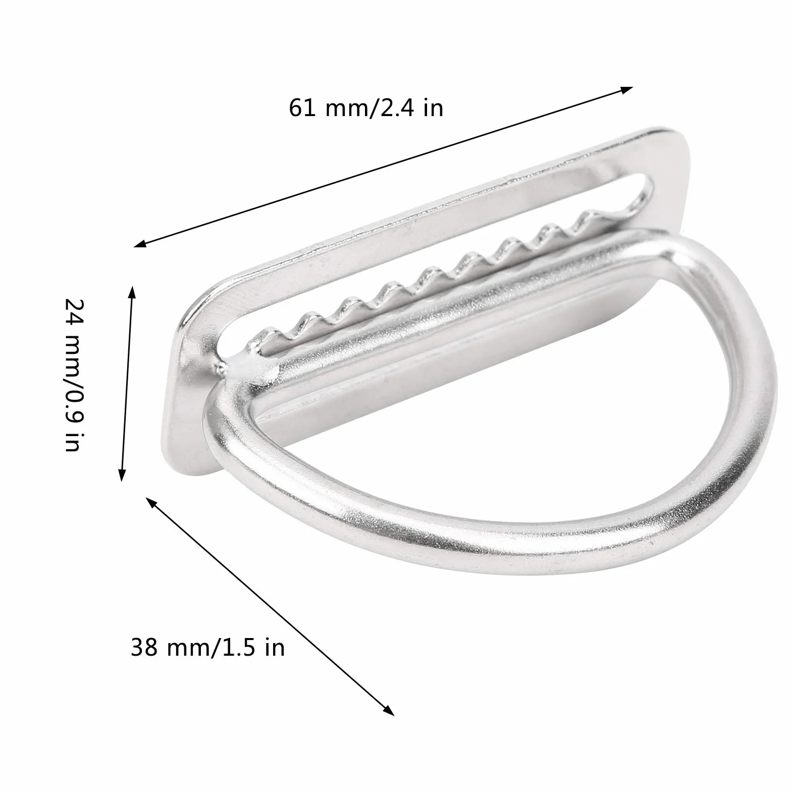 BuyWeek Porta Pesi per Immersioni 2 Pezzi Anello a D Acciaio Inox 304