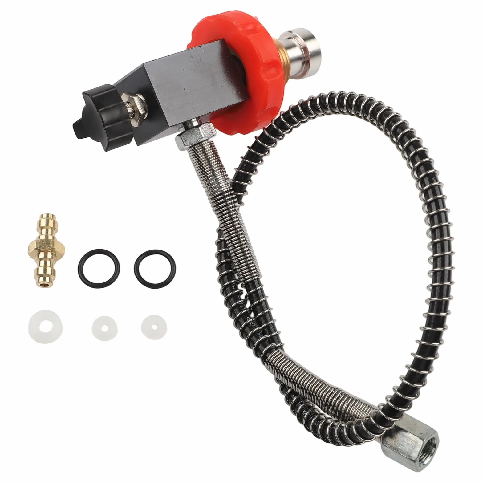 BlissfulAbode Valvola DIN ARA Adattatore Serbatoio 40MPa 6000Psi 1/8 BSPP G5/8 Stazione di Ricarica