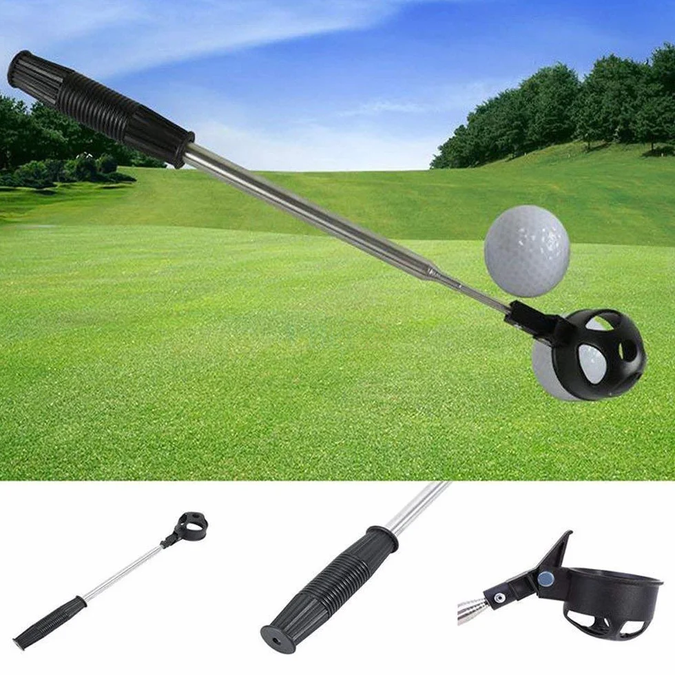 Golf Ball Retriever Telescopica Nero Retrattile