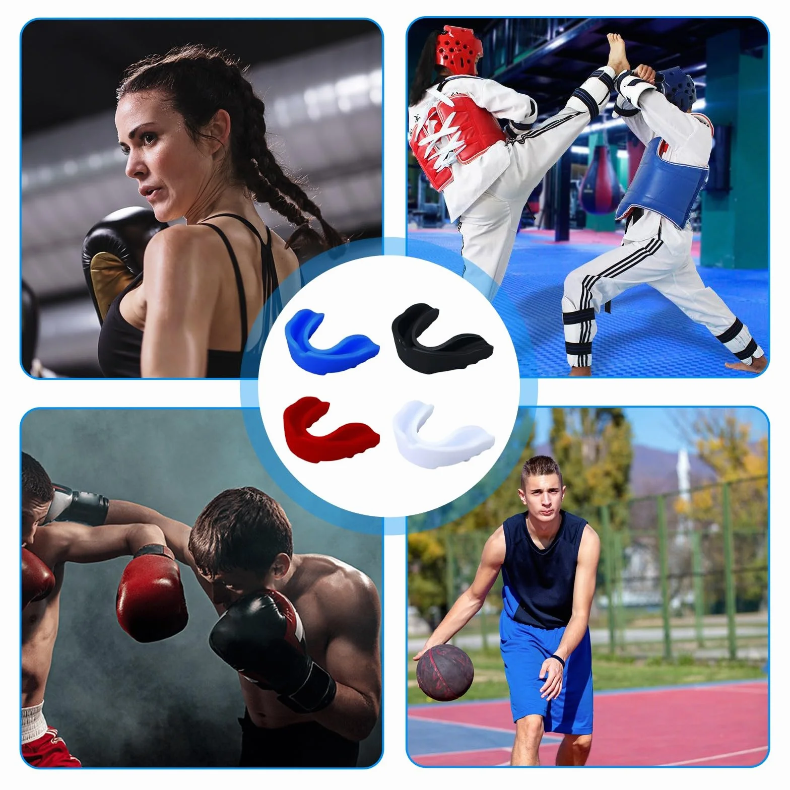 Paradenti Rugby Boxe Junior Karate Kumite Bambino Basket Ragazzo Pugilato Muay Thai Kick Boxing Football Americano