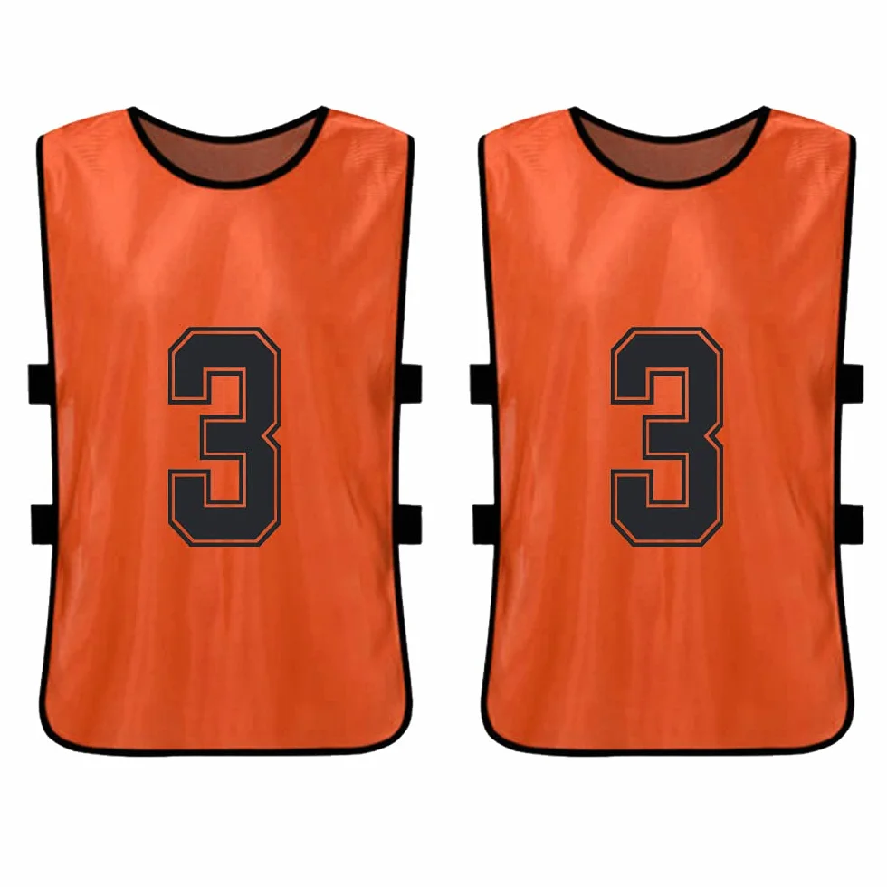 Maglie da Calcio Numerate 12 PCS Adulti Soccer Pinnies Quick Drying Training Gilet
