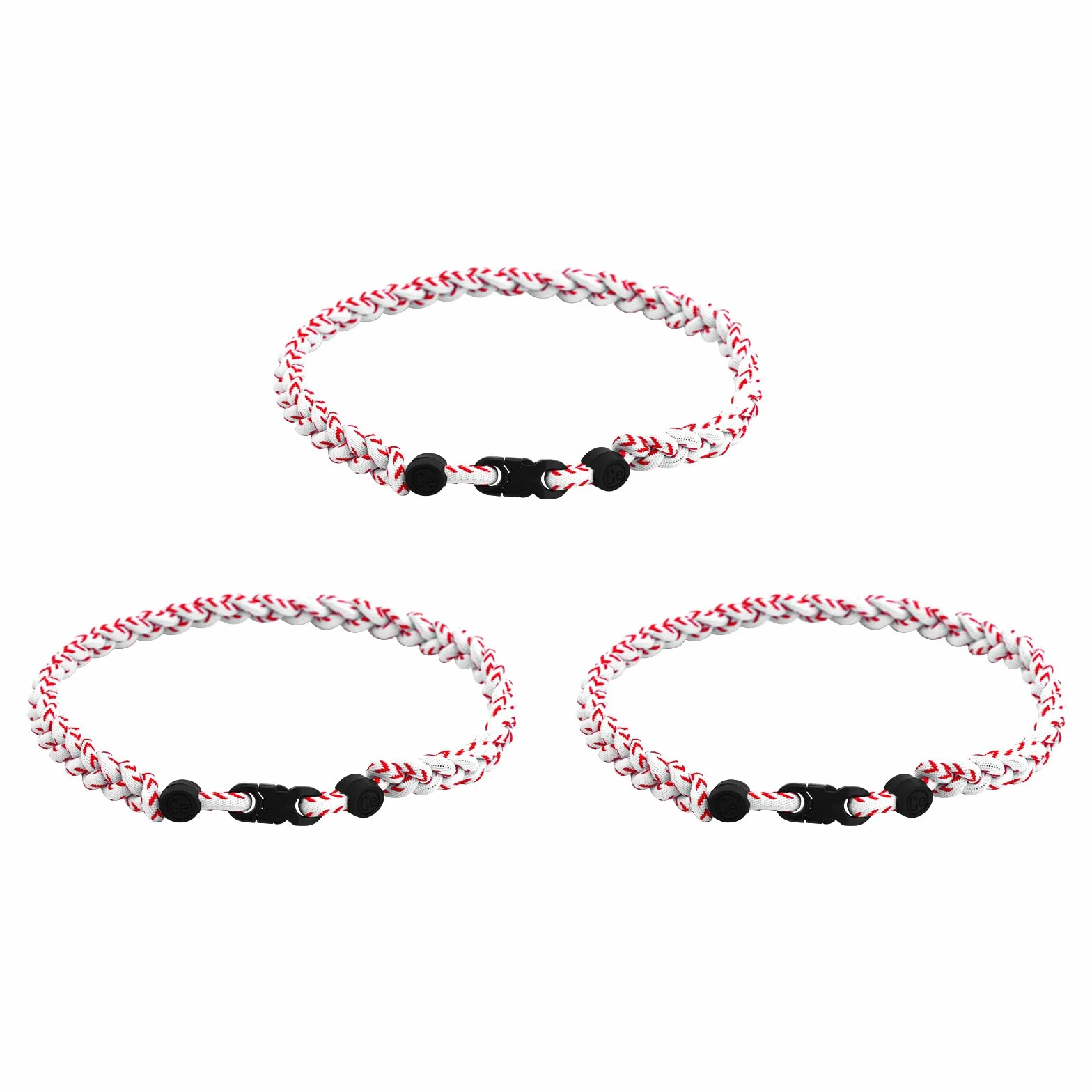 Mikovivi Collana Uomo Baseball Poliestere Intrecciata Sportiva Colori Diversi Accessori Tifosi Calcio Basket