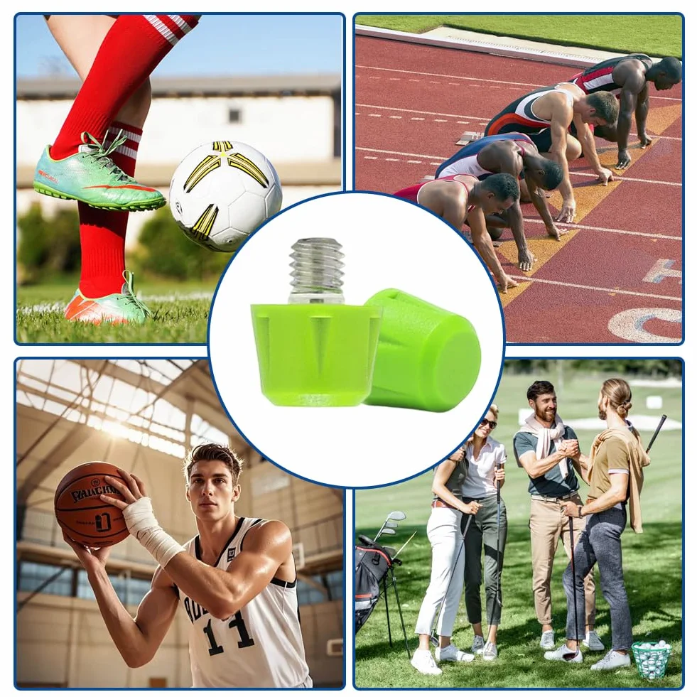 Tacchetti a vite M5 (5 mm) universali in nylon e metallo antiscivolo per scarpe da calcio