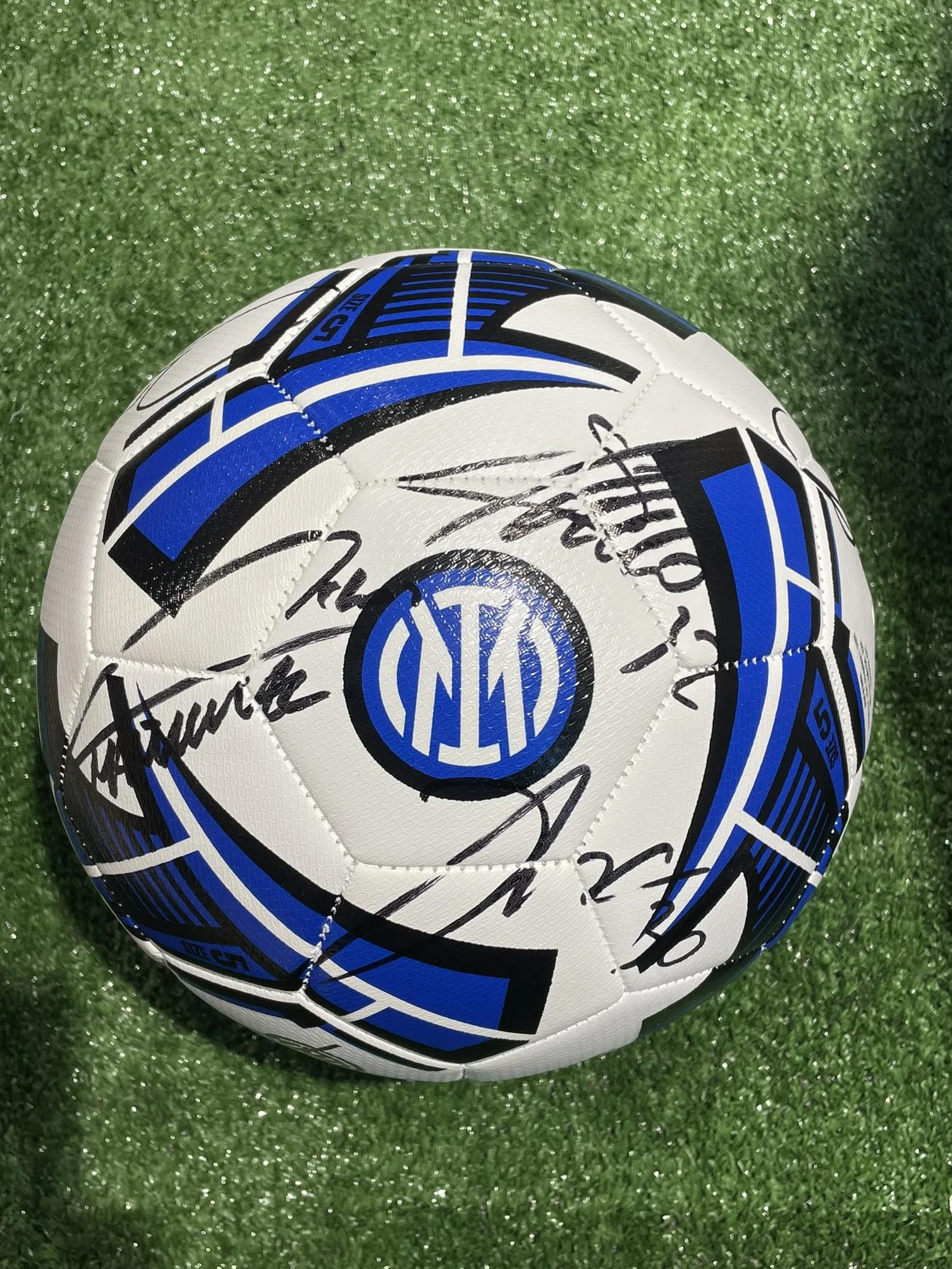 Inter Pallone Ufficiale Prestige Autografato F.C Firmato Firme Giocatori