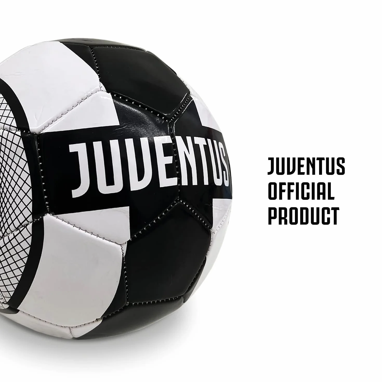 Pallone da Calcio Cucito F.C. JUVENTUS PRO misura 5 Bianco Nero
