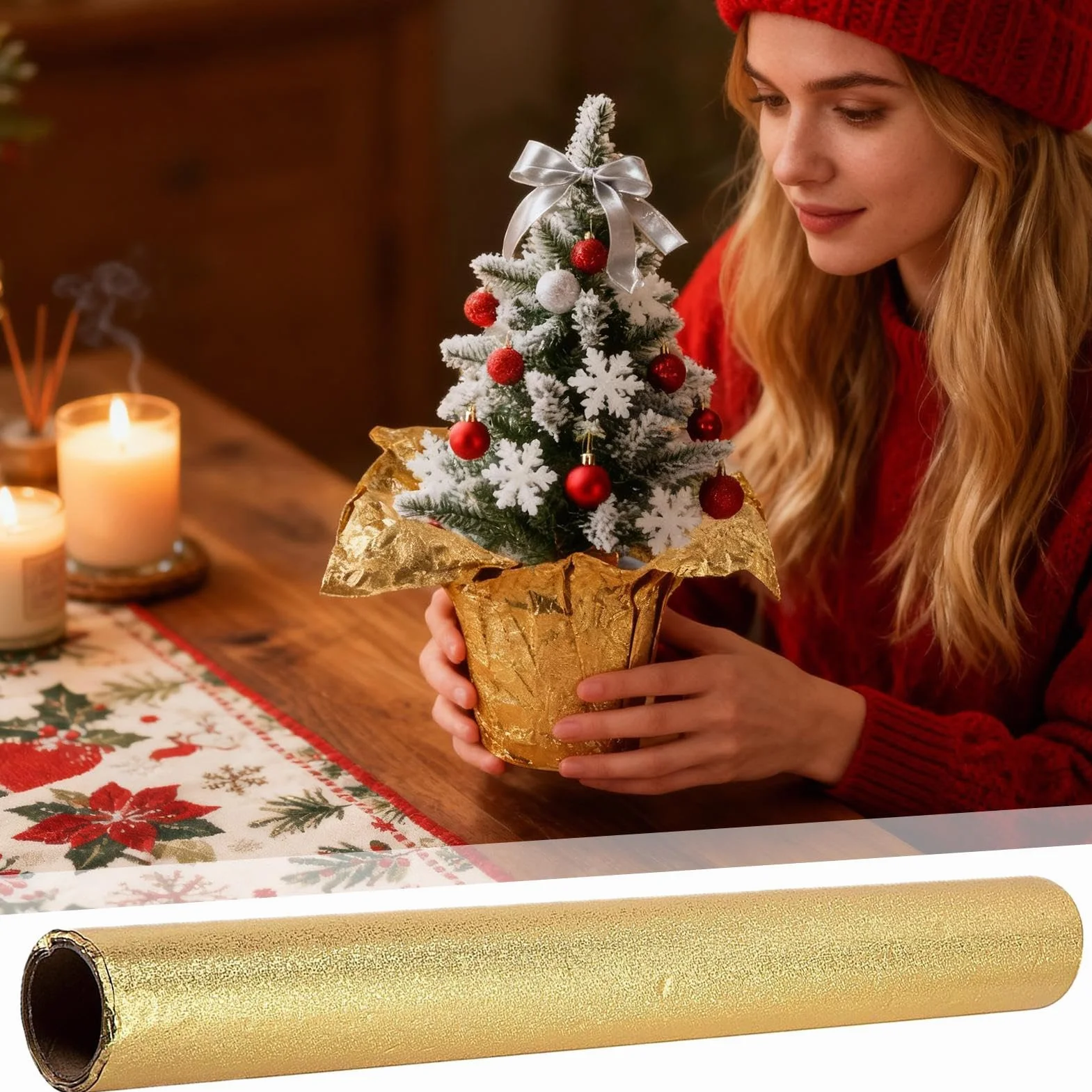 Ahuuen Incarto In Foglio Per Piante In Vaso | Rotolo Da 9,14 Metri Di Fogli Per Imballaggio,Foglio Floreale Impermeabile Per Contenitori Per Piante | Per Natale Compleanno Matrimonio Artigianato