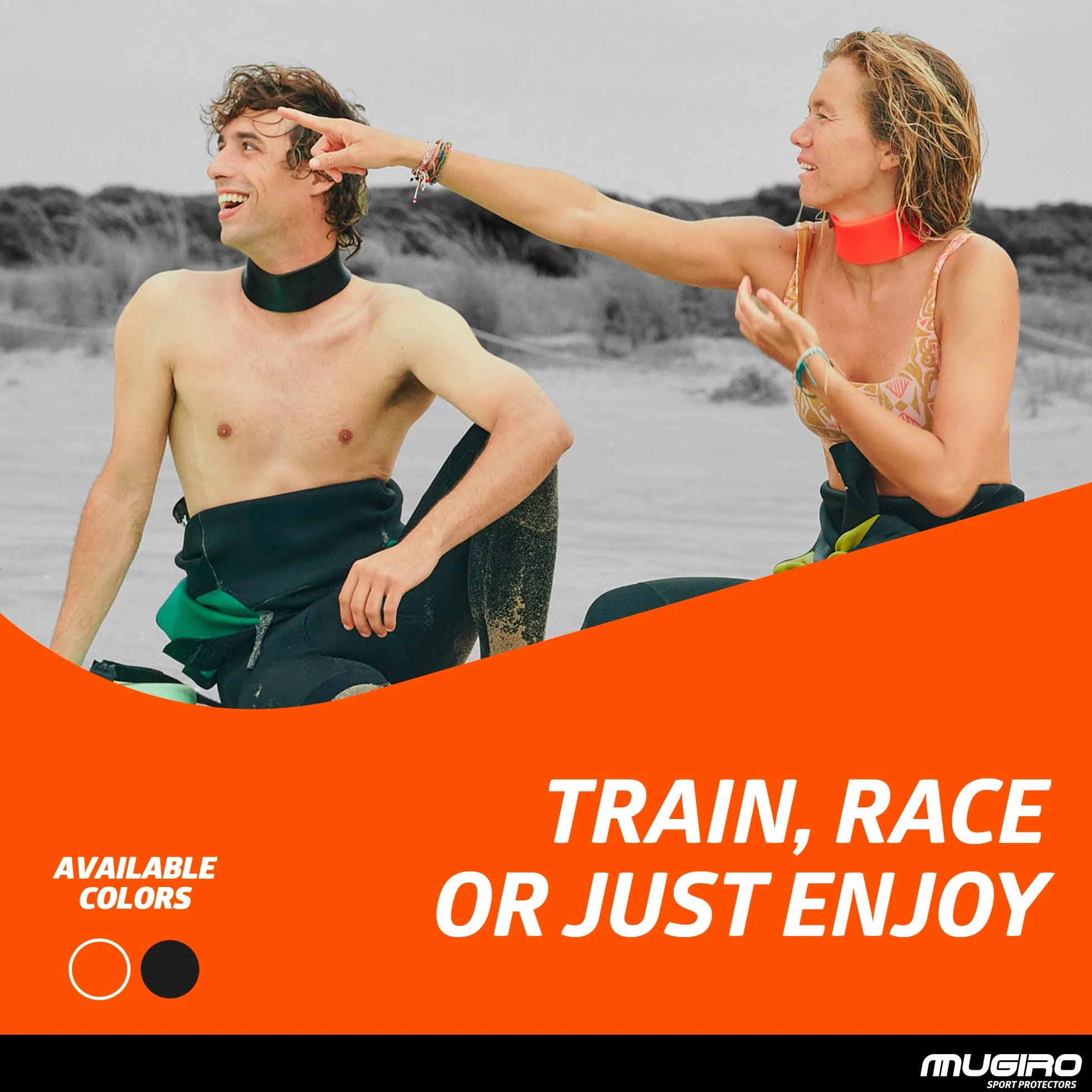 Protezione Collo per Muta in Neoprene – Previene Irritazioni e Ferite in Nuoto, Surf e Immersioni – Collare Elastico Compatibile con Vaselina – Riutilizzabile – Colore Arancione
