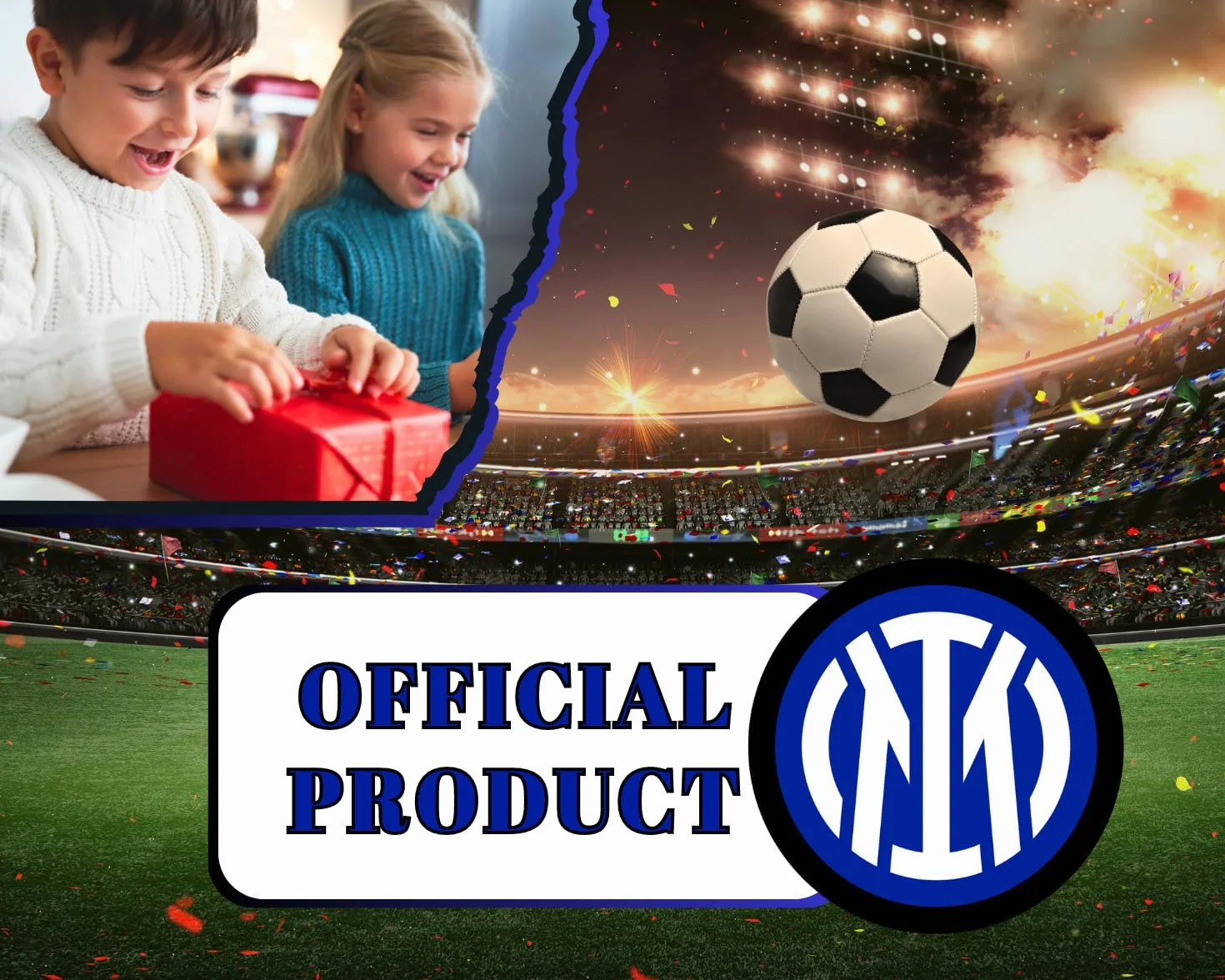 Mondo del Gadget Porta Merenda Inter Store Ufficiale Box Lunch Portamerenda Pranzo Bambini Plastica PVC Free