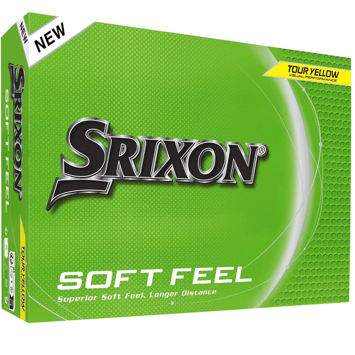 Srixon SOFT FEEL 13 & 14 Palline da golf ultra-morbide a lunga distanza Giallo/Bianco