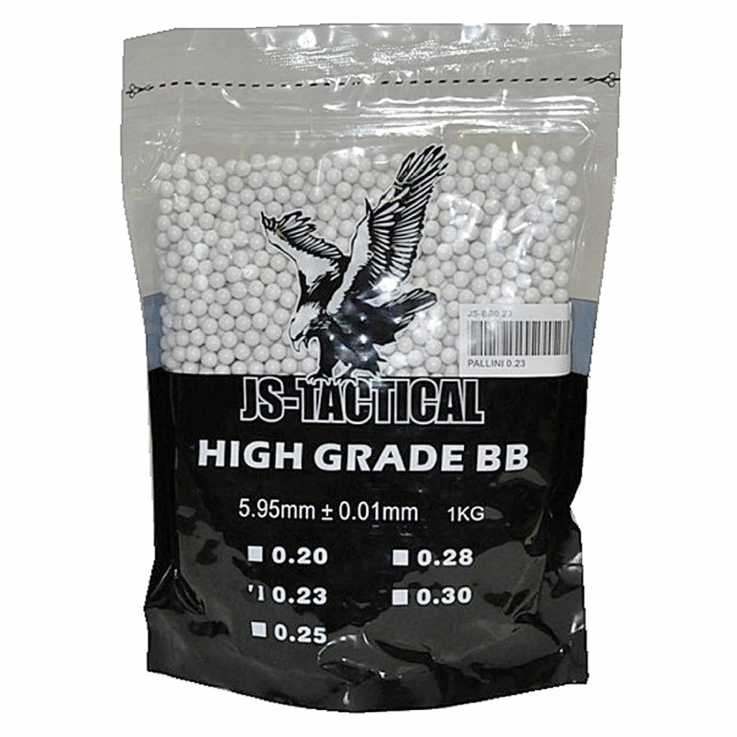 BUSTA 5000 PALLINI SOFTAIR 0.20G 6MM BIANCHI 1 KG