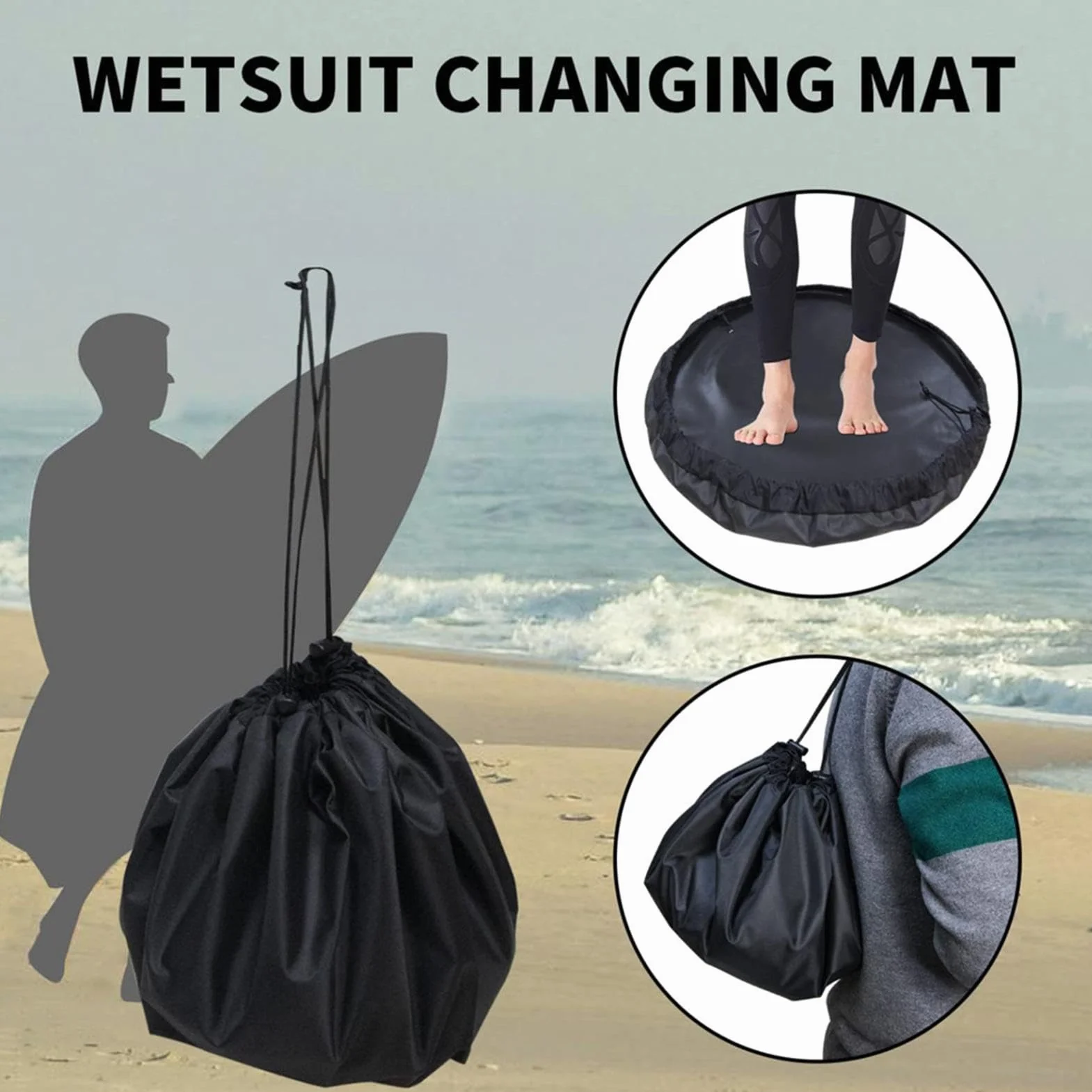 Borsa da surf impermeabile per muta cambio tappeto