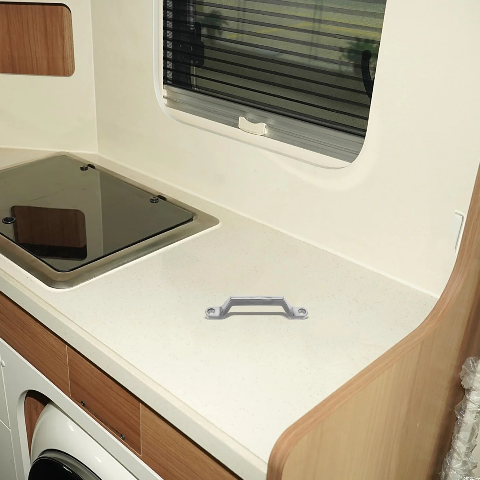 Cabilock Maniglia Marina Acciaio Inox Antiscivolo per Barche Sostituzione Maniglia Porta Camper Rimorchio Corrimano Esterno