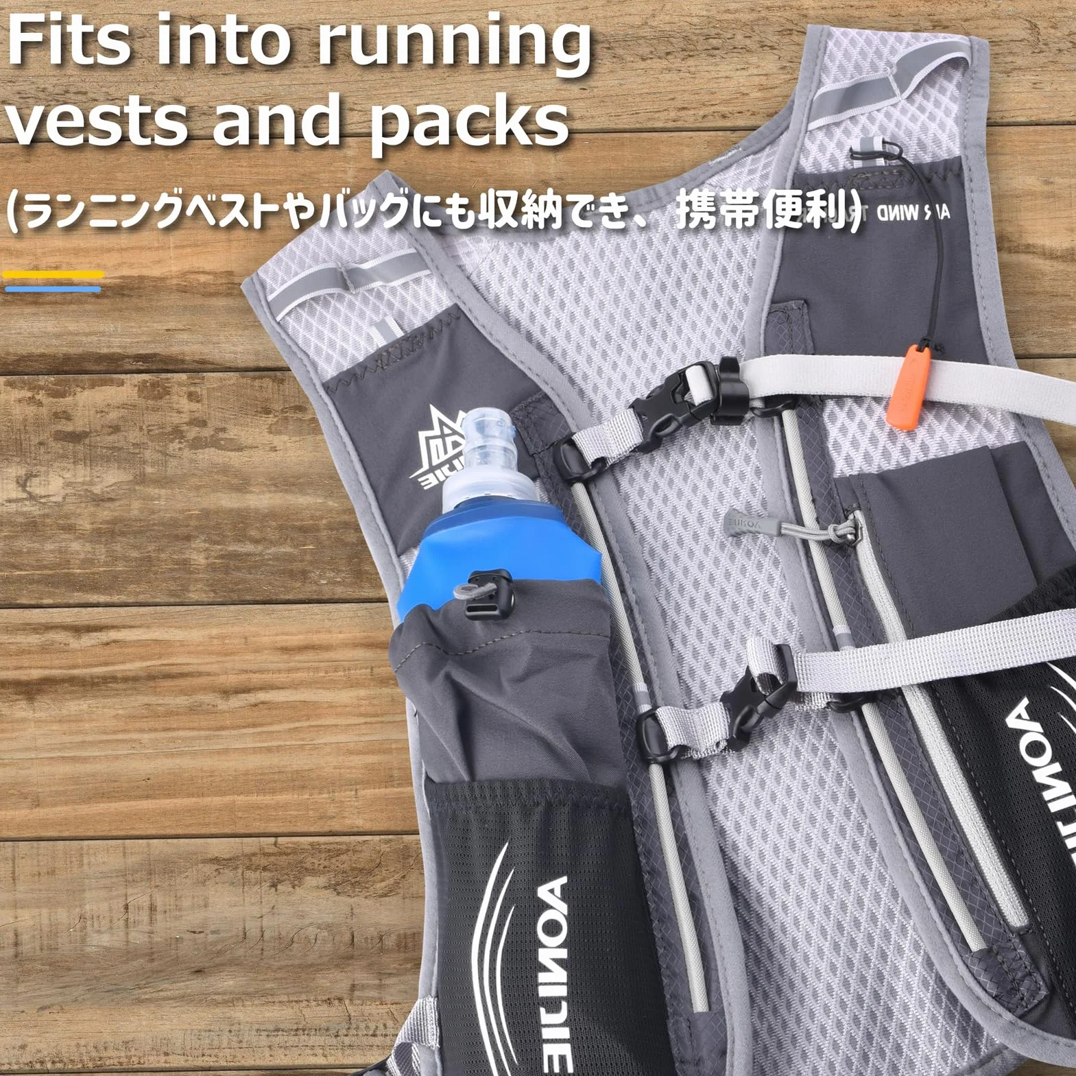 Azarxis Borraccia Morbida da Running 500ml, Soft Flask in TPU, Borraccia Pieghevole per Corsa Trail Running MTB Bici