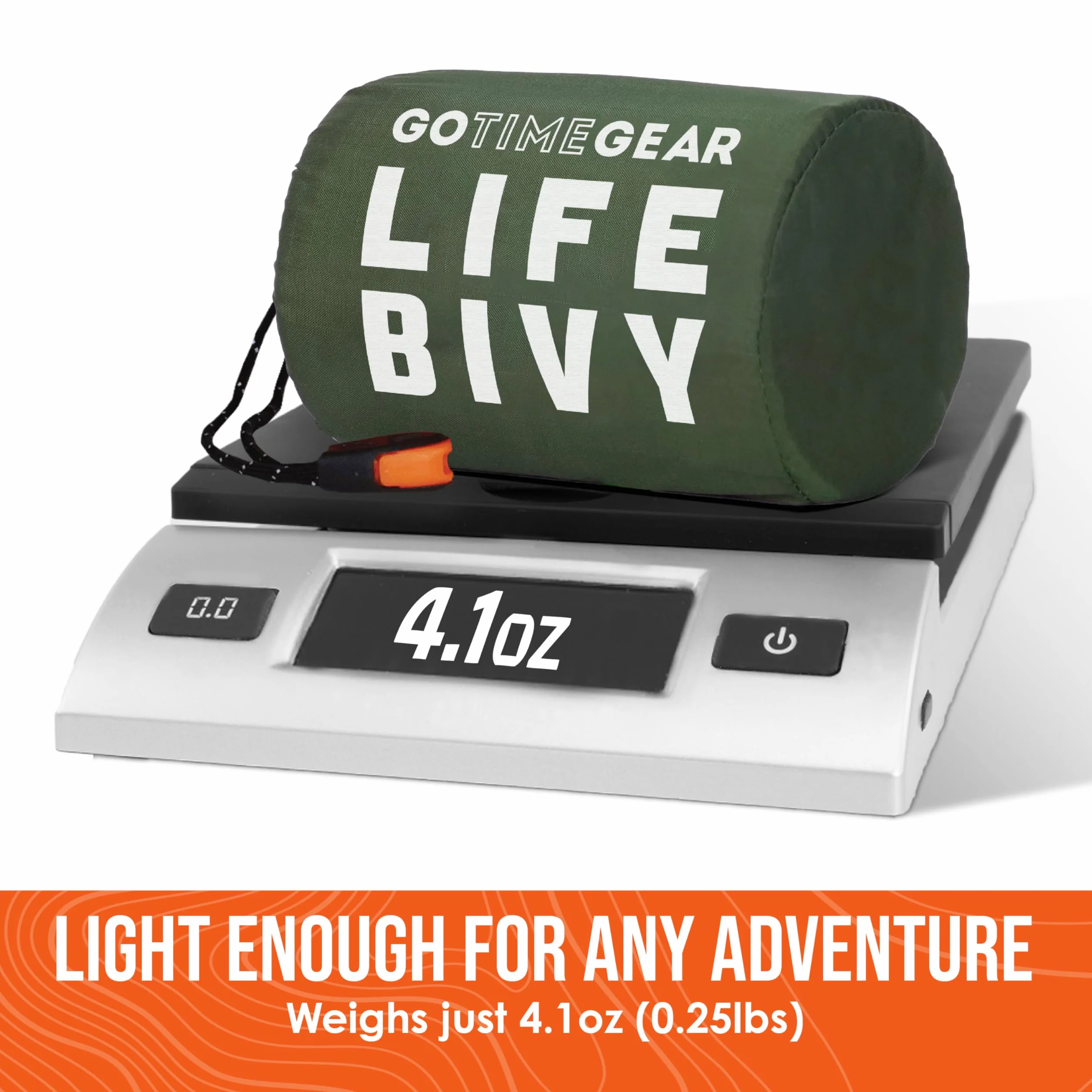 Go Time Gear Life Bivy Sacco a pelo termico di emergenza Mylar