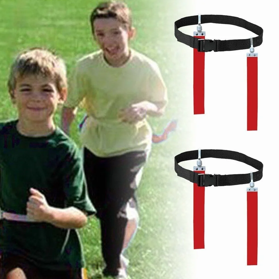Flag Football Set Bandiere Cinture da Calcio Regolabile per Bambini Adolescenti
