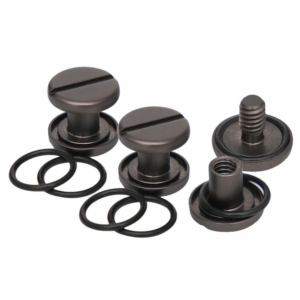 Viti di montaggio BCD per piastra posteriore Wing Scuba Diving, acciaio inox M8 x 10 mm, nero