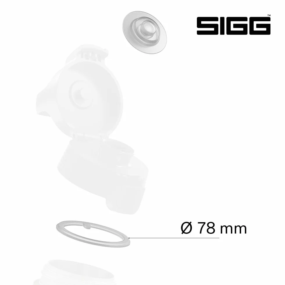 Sigg Gasket Set per WMB One Top 2 chiusura, ricambio per borraccia, guarnizione per tappo a vite a prova di perdite