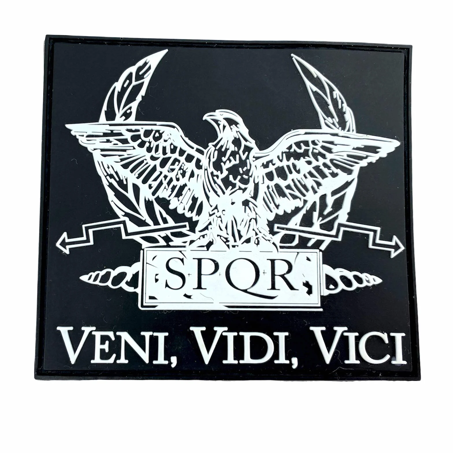 SPQR Antica Repubblica Romana Veni Vidi Vici Cosplay Airsoft PVC Fan Patch Morale Toppa