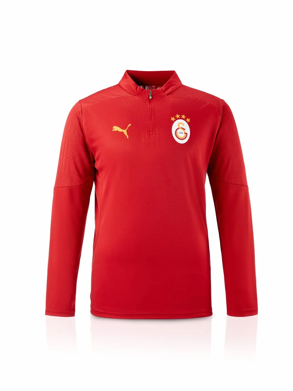 Puma Galatasaray Istanbul Training Top 1/4 Zip Top Rosso GSK Training Shirt Jersey