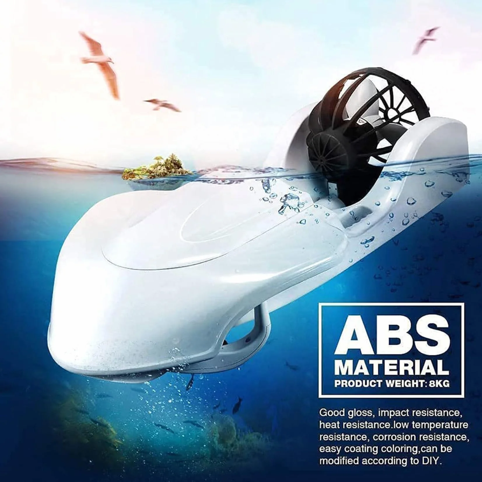 Monopattino subacqueo elettrico ad alta velocità per immersioni e snorkeling