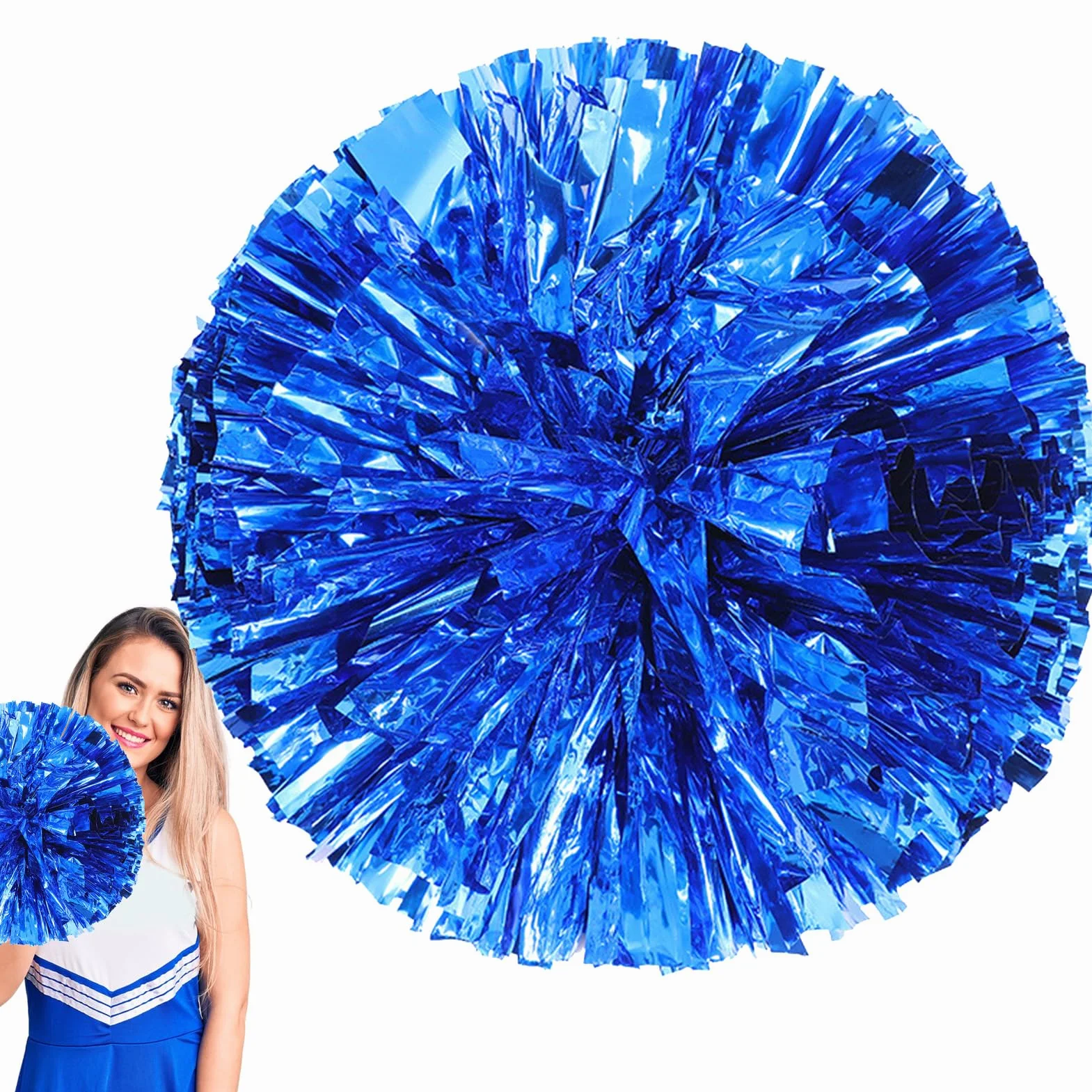 Pompon da cheerleader per danza e tifo | Stelle filanti leggere con impugnatura