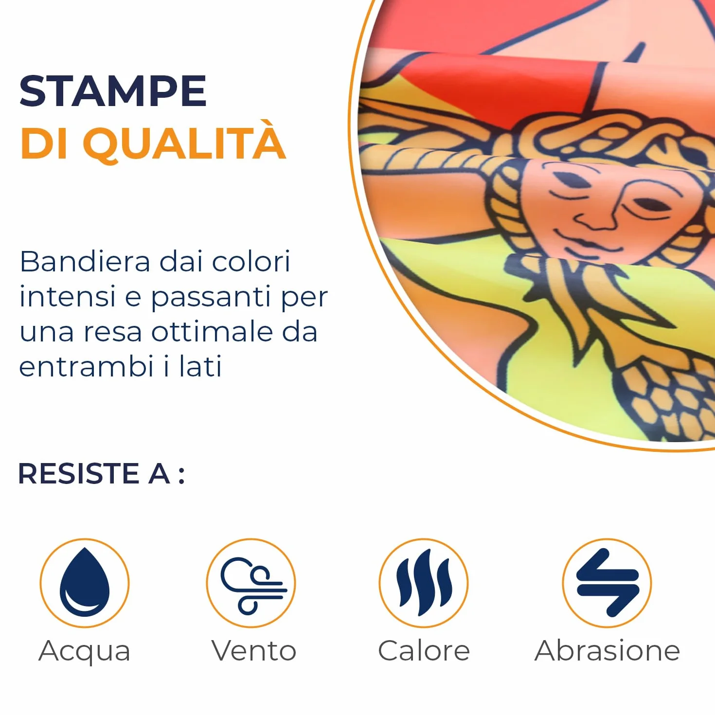 AZ FLAG Bandiera Sicilia 90x60cm Bandiera Siciliana Italia