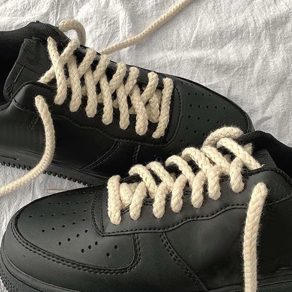 Abaodam Lacci per Scarpe Intrecciati Spessi in Poliestere 120 CM Set da 2 Lacci Decorativi e Multifunzionali per Scarpe Sportive e Stivali per Uso Quotidiano e Outdoor