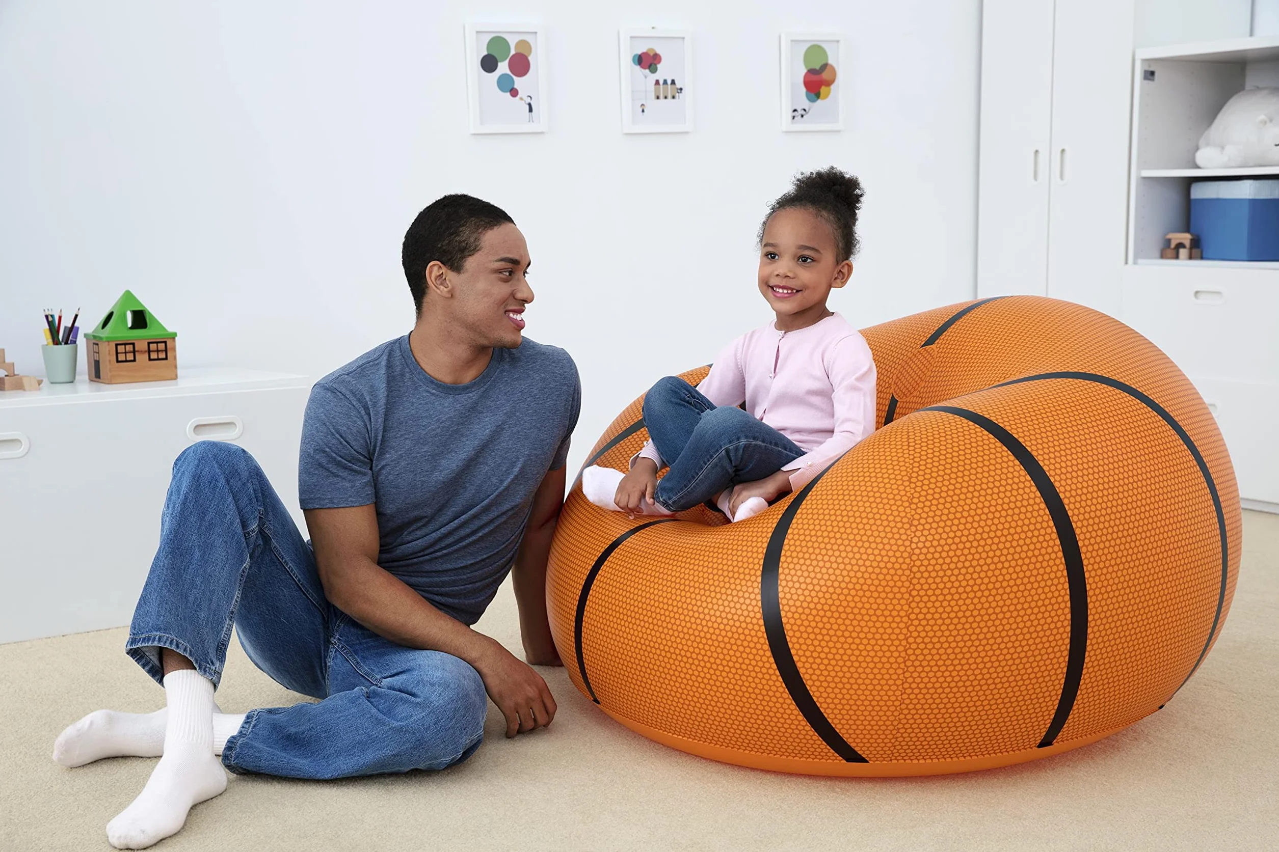 Bestway 75103 Poltroncina gonfiabile Basketball per bambini