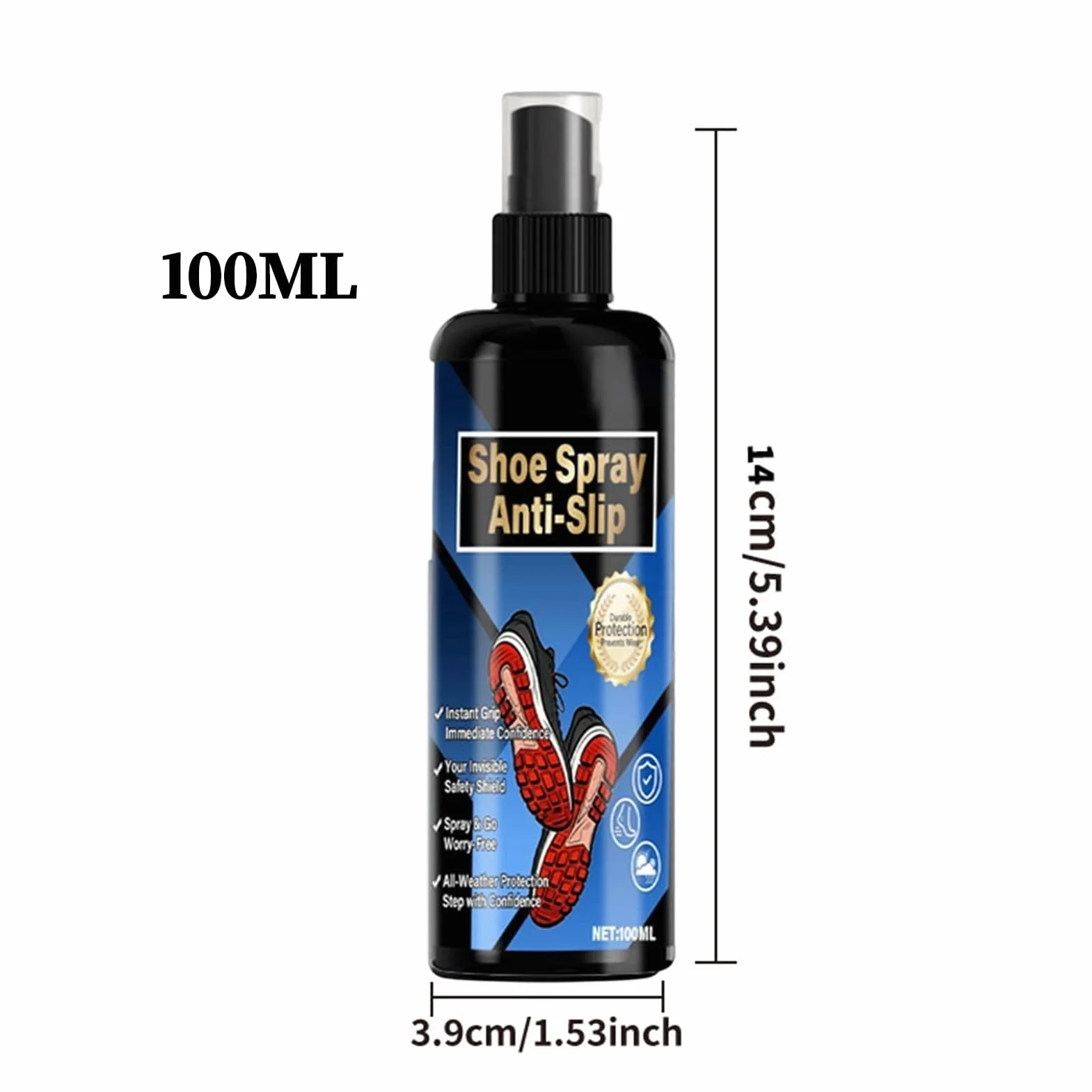 Spray Grip Scarpe 100ml Miglioratore - Spray Colla per Stivali Sneakers Sport