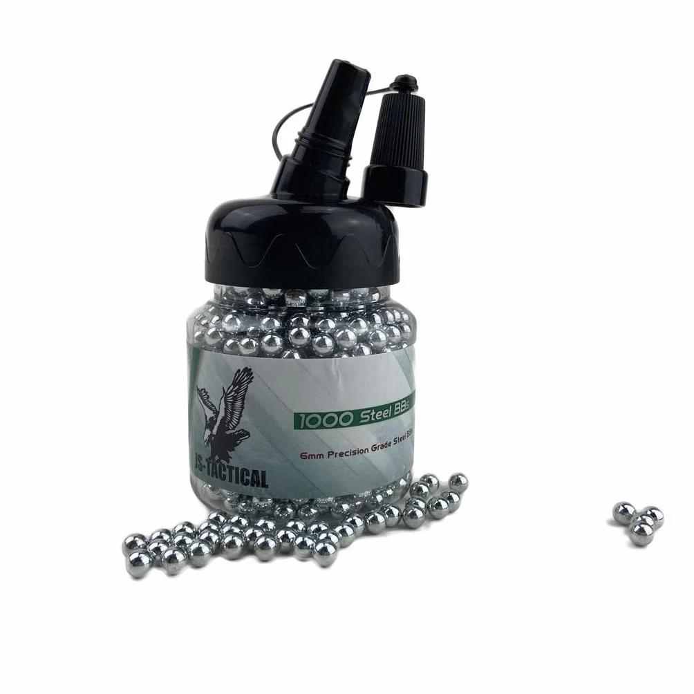 FOXCUP JSTactical Flacone 1000 pallini metallici 6 mm 0,90 gr per pistole
