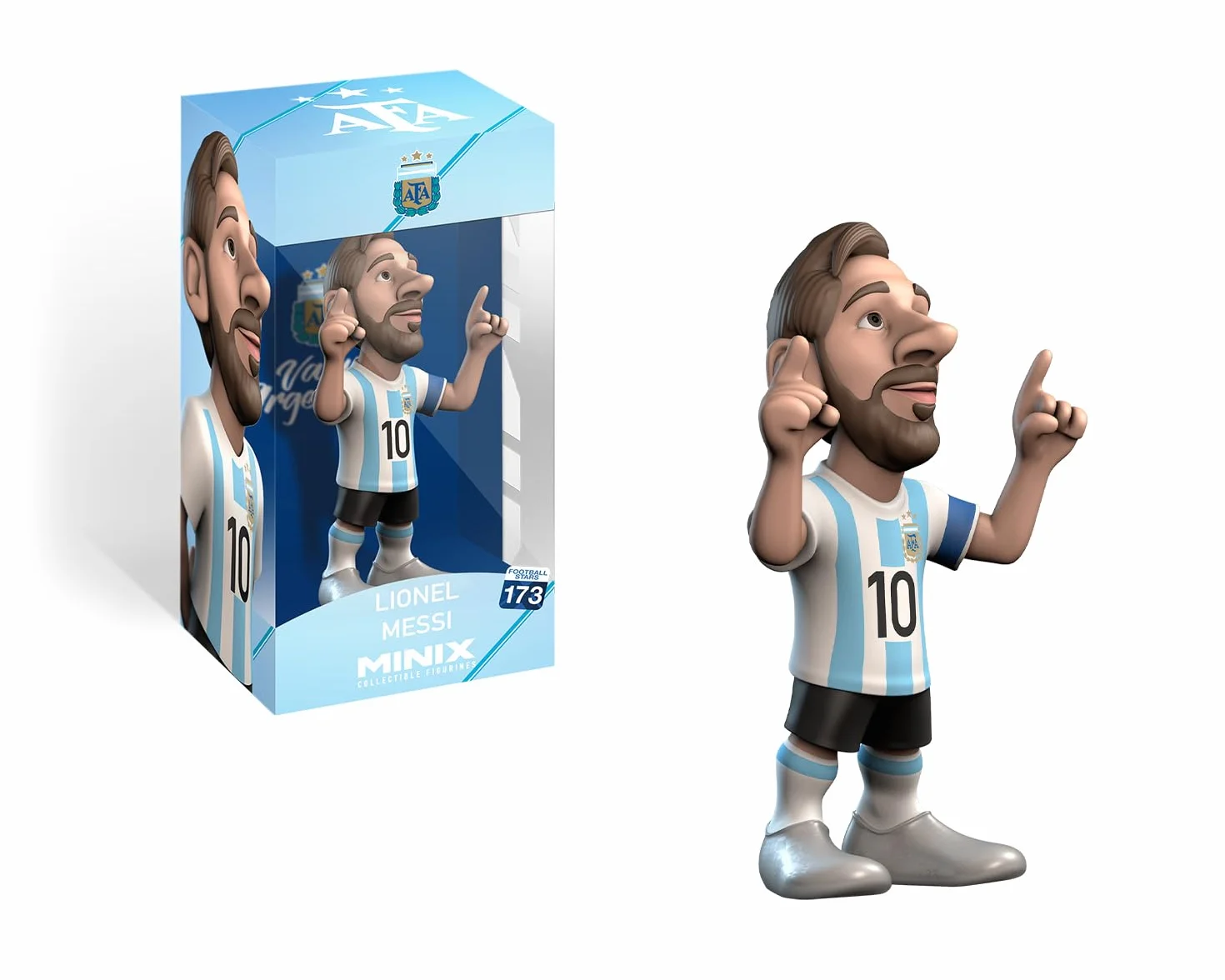 MINIX - Football Stars #173 - AFA Argentina - Messi 10 - Statuetta da collezione 12 cm