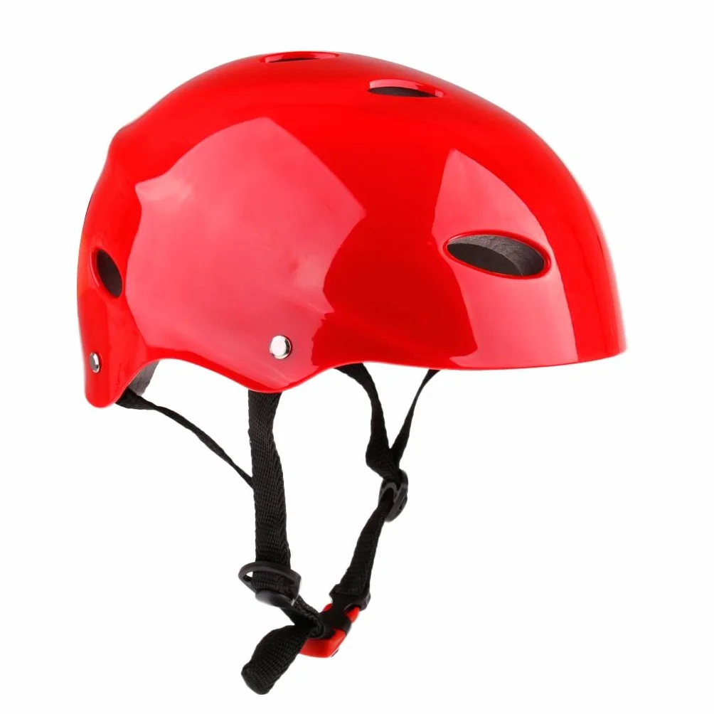 Casco di sicurezza Sport acquatici Wakeboard Kayak Canoa Barca Surf L Rosso