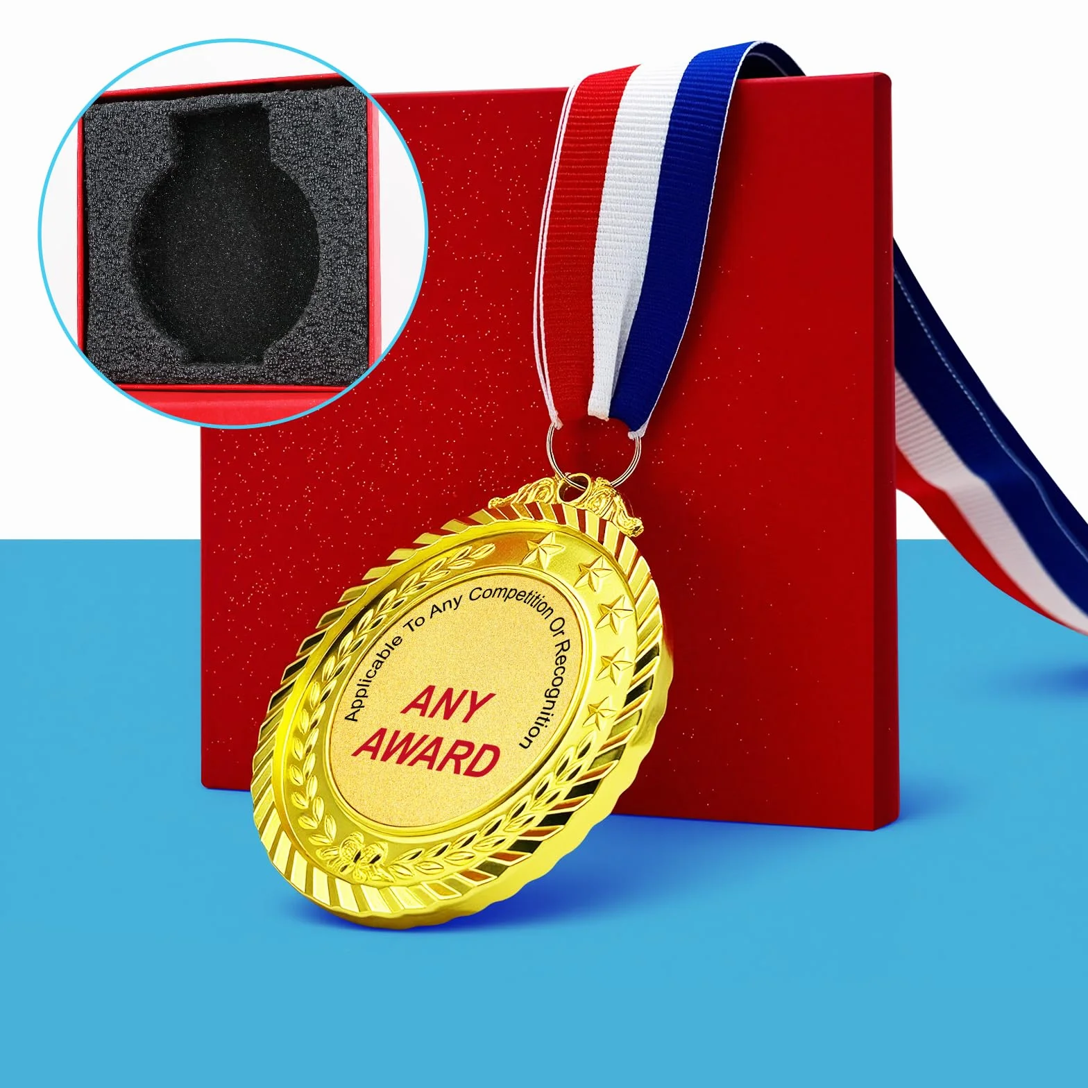 Medaglia Personalizzata con Testo o Logo su Fronte e Retro per Cerimonia di Premiazione