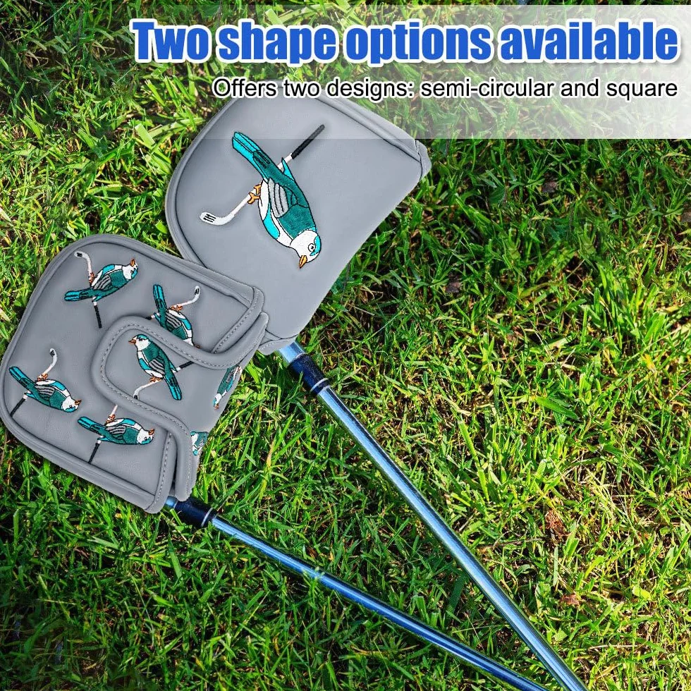Copertura per Putter da Golf, Copritesta per Mazze da Golf in Pelle PU con Strato Interno in Morbido Velluto, Copri Testa per Maggior Parte Mazza da Golf
